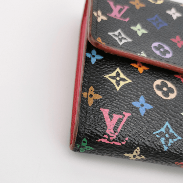 Louis Vuitton Louis Vuitton (LV) Cowhide Black Tricolor Snap Button Long Size ONE SIZE - 5 Thumbnail