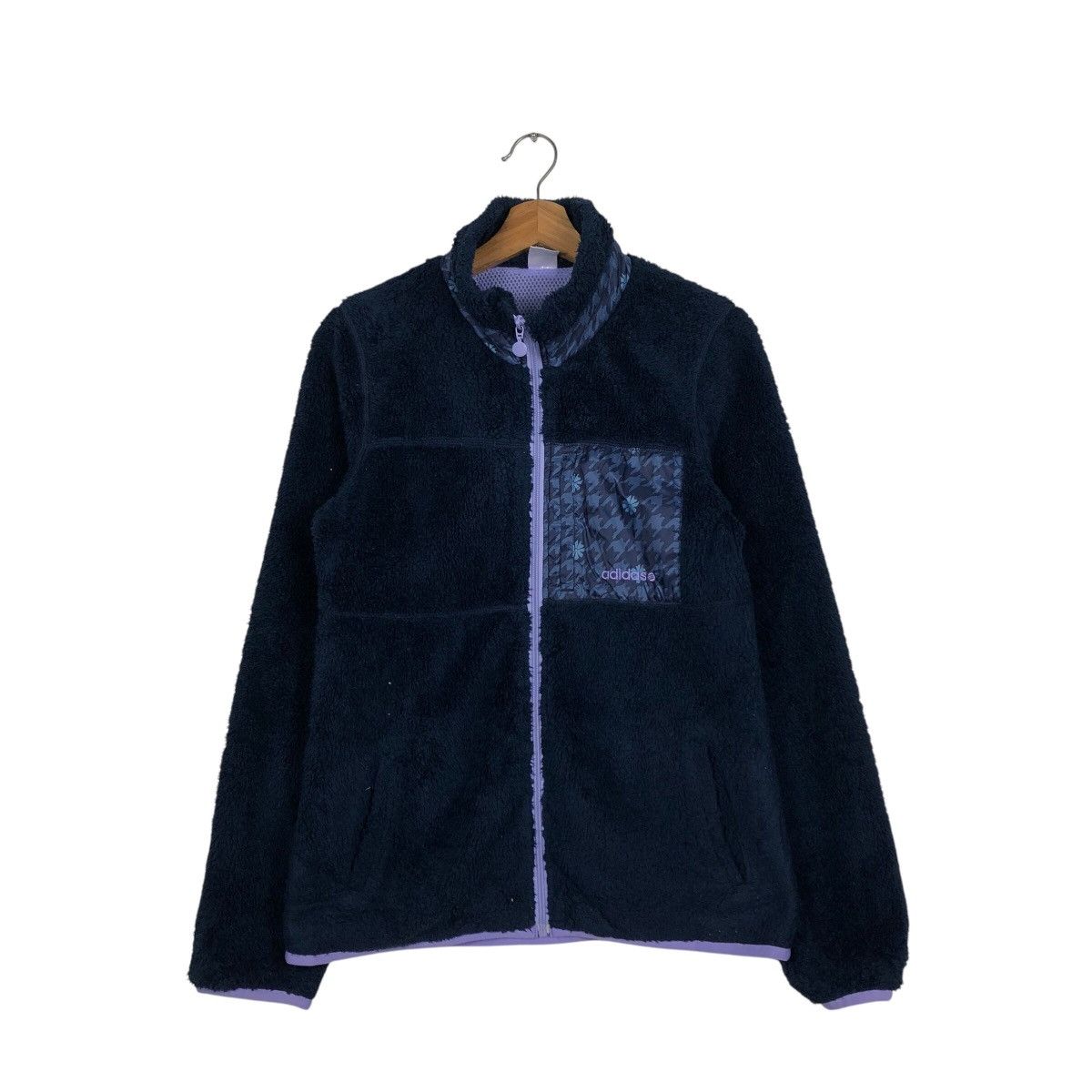 Adidas 📌Vintage Adidas Neo Fleece Zipper Jacket Size US M / EU 48-50 / 2 - 2 Thumbnail