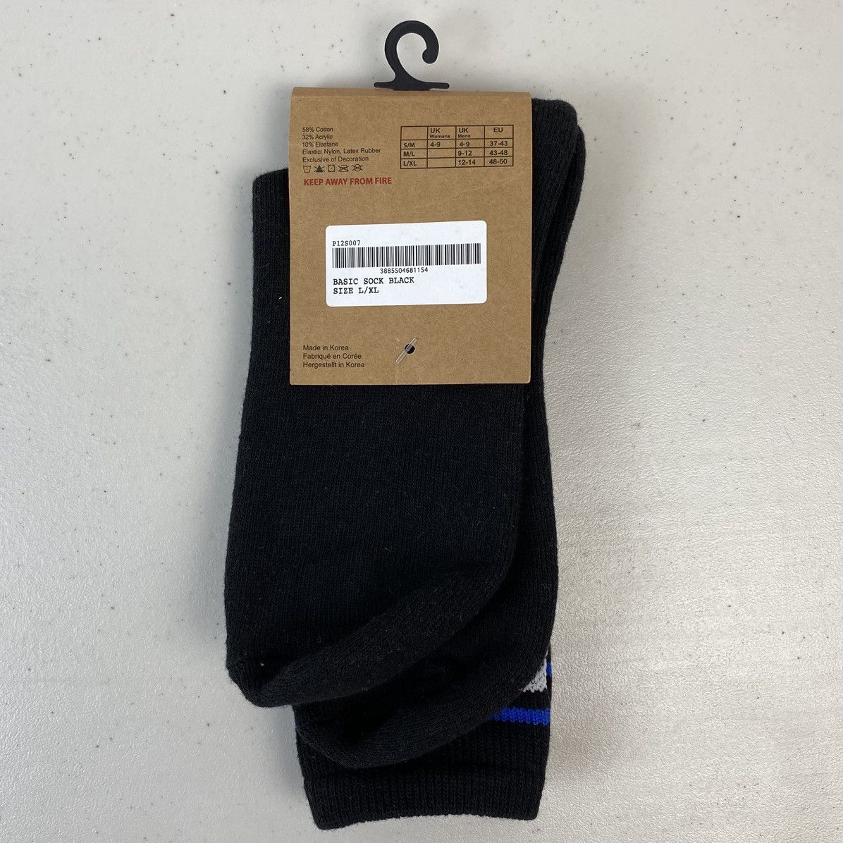 Palace Palace Basically A Sock L/XL Black SS19 Brand New Size ONE SIZE - 2 Thumbnail