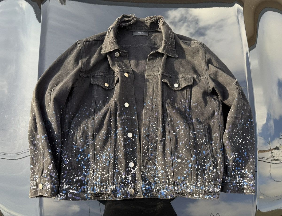 Amiri Amiri Black Denim Jacket Rare Size US XL / EU 56 / 4 - 1 Thumbnail