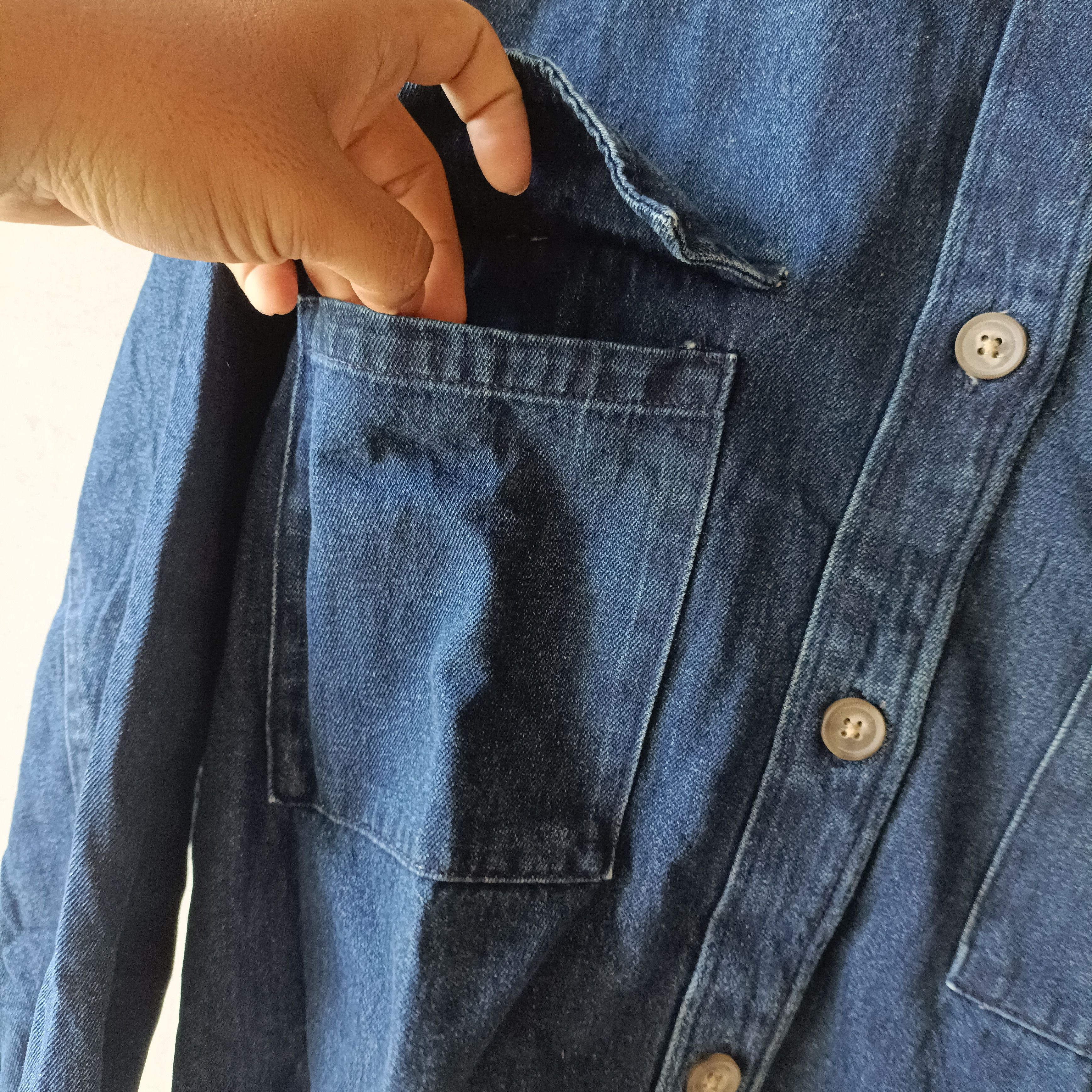 GU Denim jacket boxy fit big pocket Size XL / US 12-14 / IT 48-50 - 3 Thumbnail