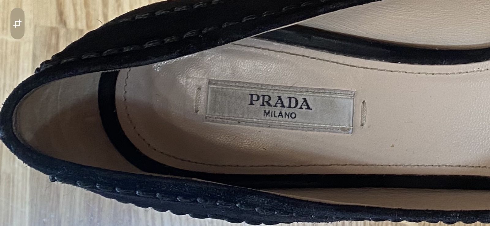 Prada Prada Black Suede Whipstitch ClassicHigh Heel PumpsSize 37.5 Size US 7.5 / IT 37.5 - 13 Thumbnail