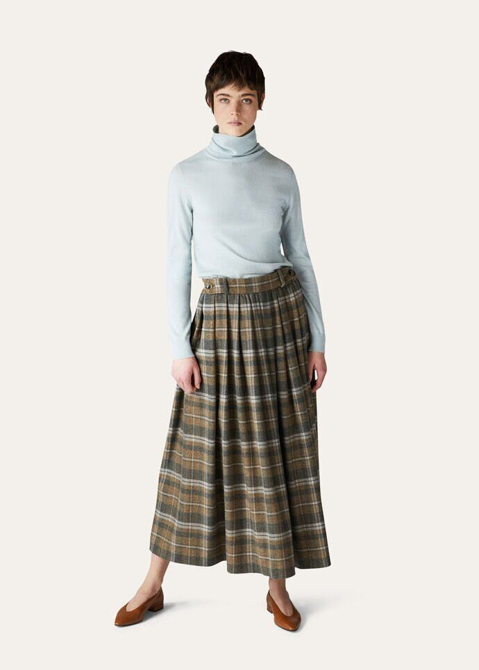 Loro Piana o1w1db10724 Neo Piuma Turtleneck Sweater in Light Blue Size M / US 6-8 / IT 42-44 - 4 Thumbnail
