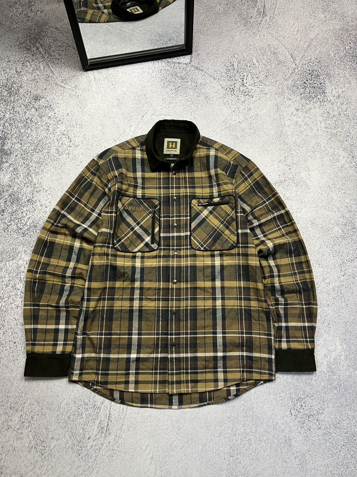 Hunter Harkila Pajala Shirt Jacket Hunting Outdoor Men’s Size L Size US L / EU 52-54 / 3 - 1 Thumbnail
