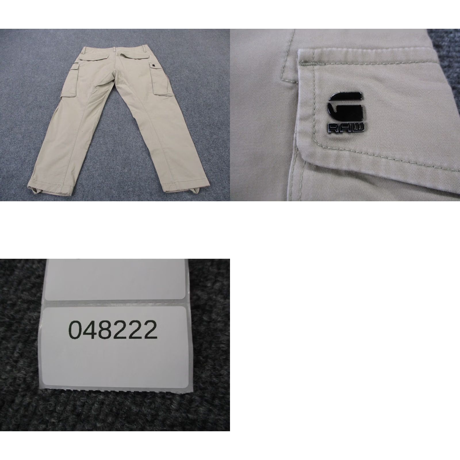 G-Star G-Star Raw Pants Mens 36 X 30 Beige Cargo Zip 3D Regular Skater Khaki Tactical Pants Mens Regular Beige Cargo Pocket Baggy Size US 36 / EU 52 - 9 Thumbnail