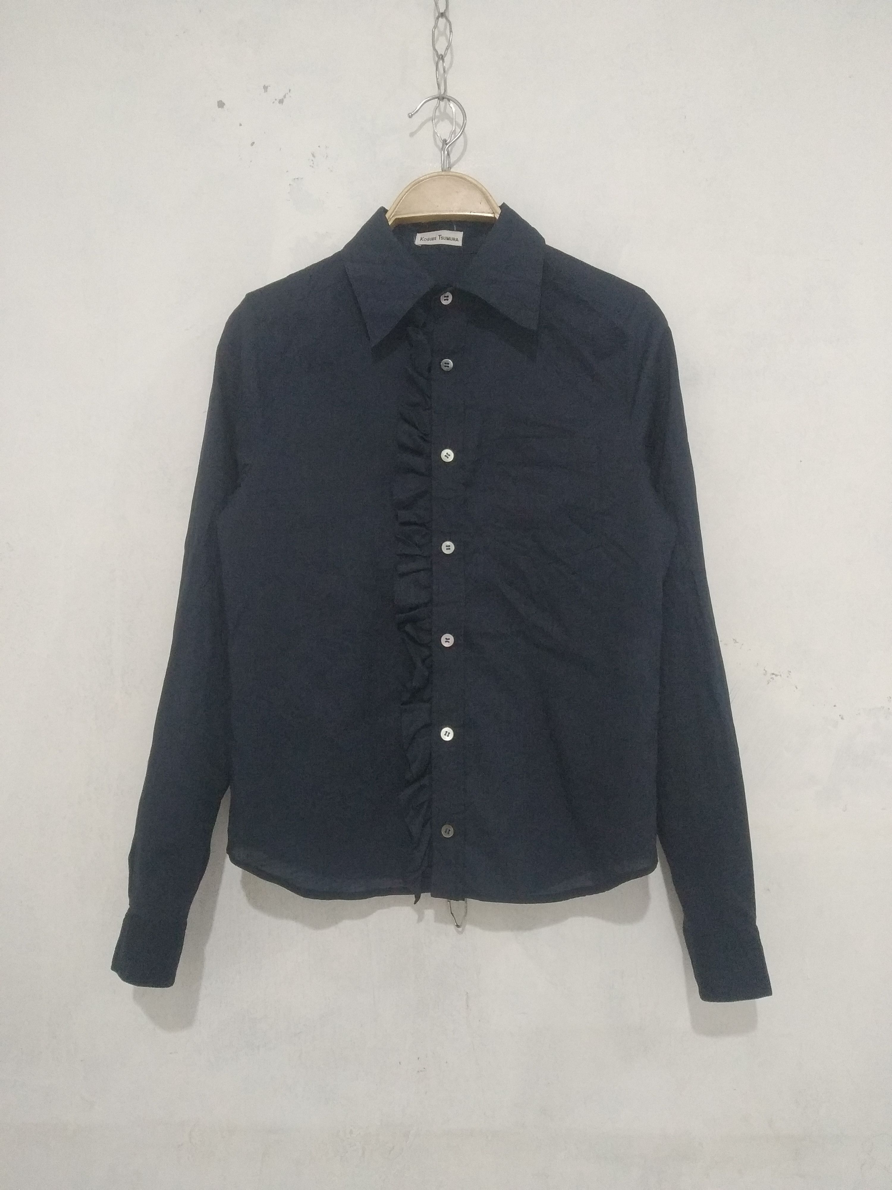image of Archival Clothing x Final Home Kosuke Tsumura Cotton Ruffled Shirt, Men's (Size Small)