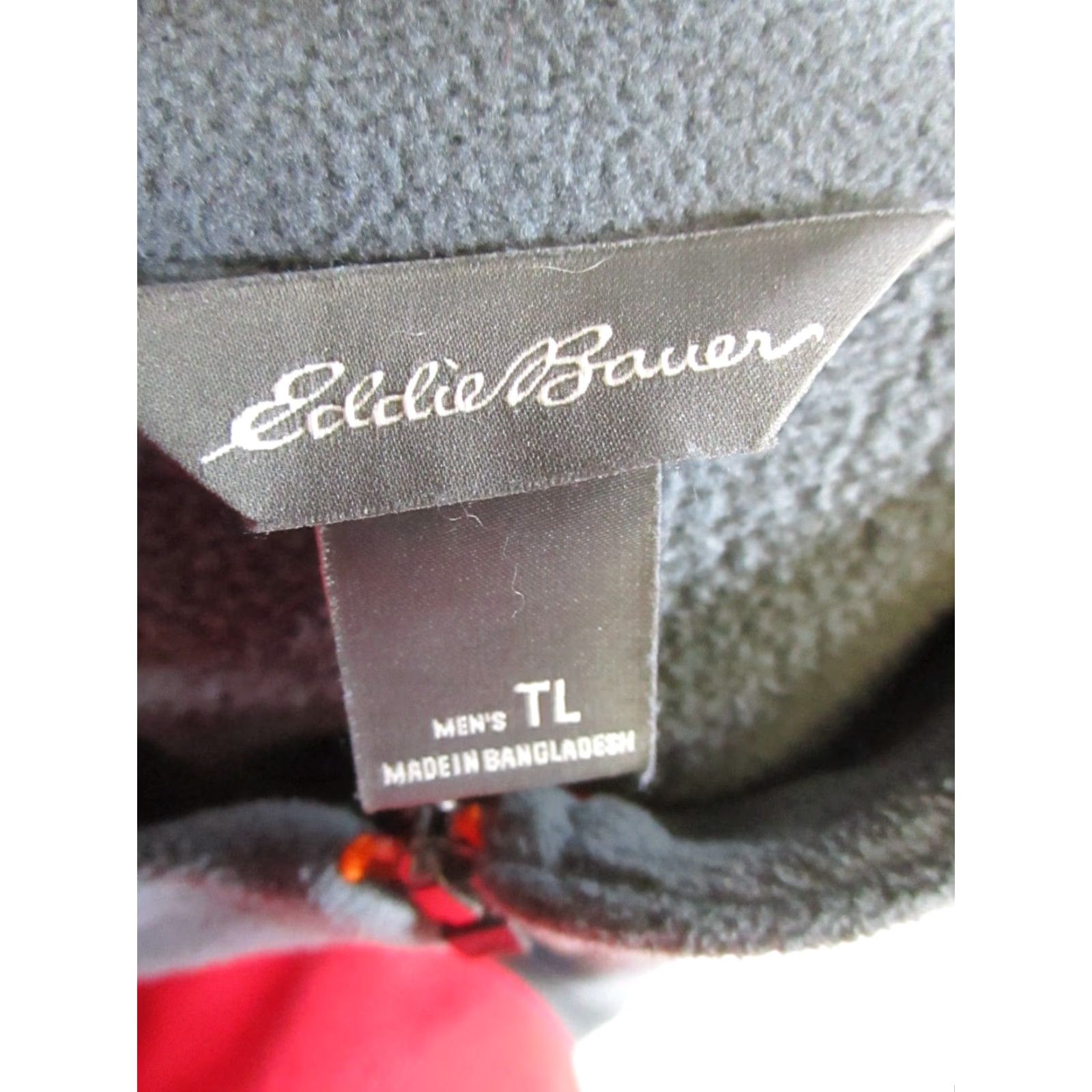 Eddie Bauer Eddie Bauer Sweater Mens Large Tall Gray Orange Hiking Quarterzip Fleece Size US L / EU 52-54 / 3 - 3 Thumbnail
