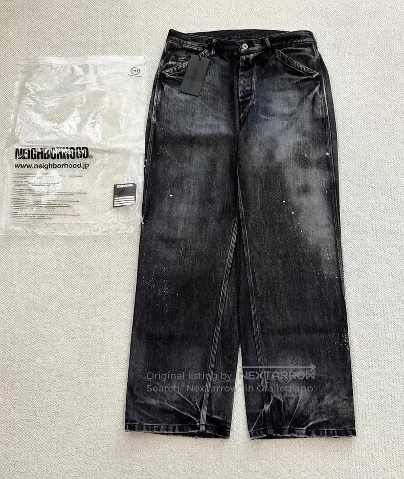 Neighborhood Neighborhood size M King denim straight-leg jeans Size US 27 - 1 Thumbnail
