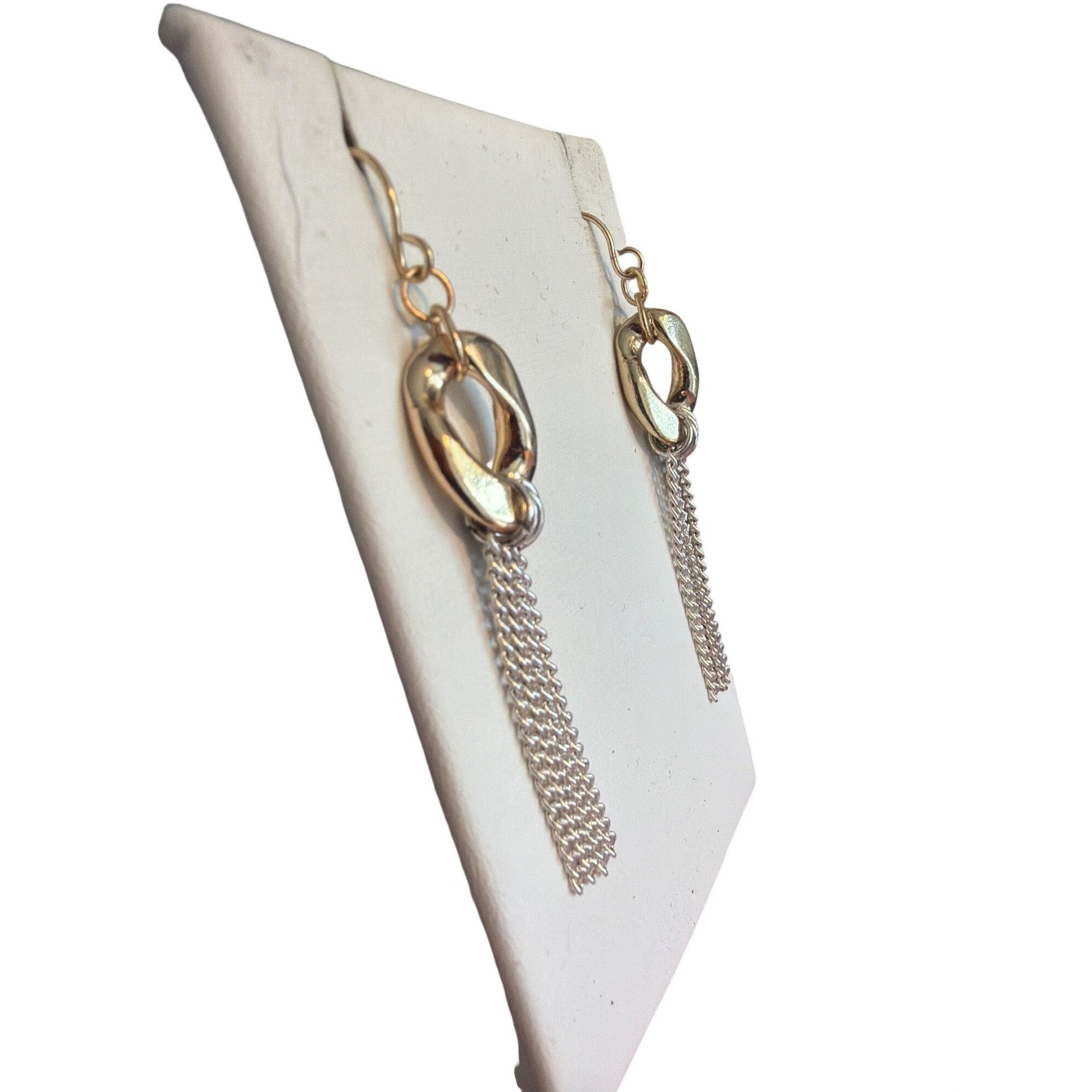 Other Premier Designs Michigan Ave Retired Earrings Gold Silver To Size ONE SIZE - 2 Thumbnail