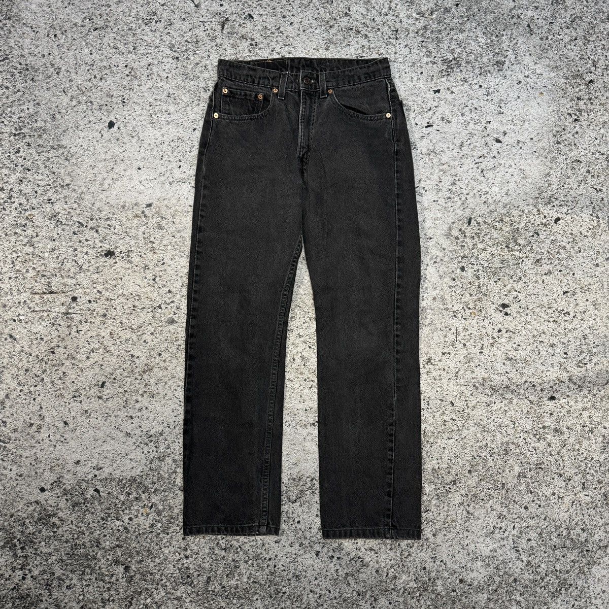 Levi's 90s Levi's 505 Faded Black Denim Jeans ERD Grunge Hedi Size US 29 - 1 Thumbnail