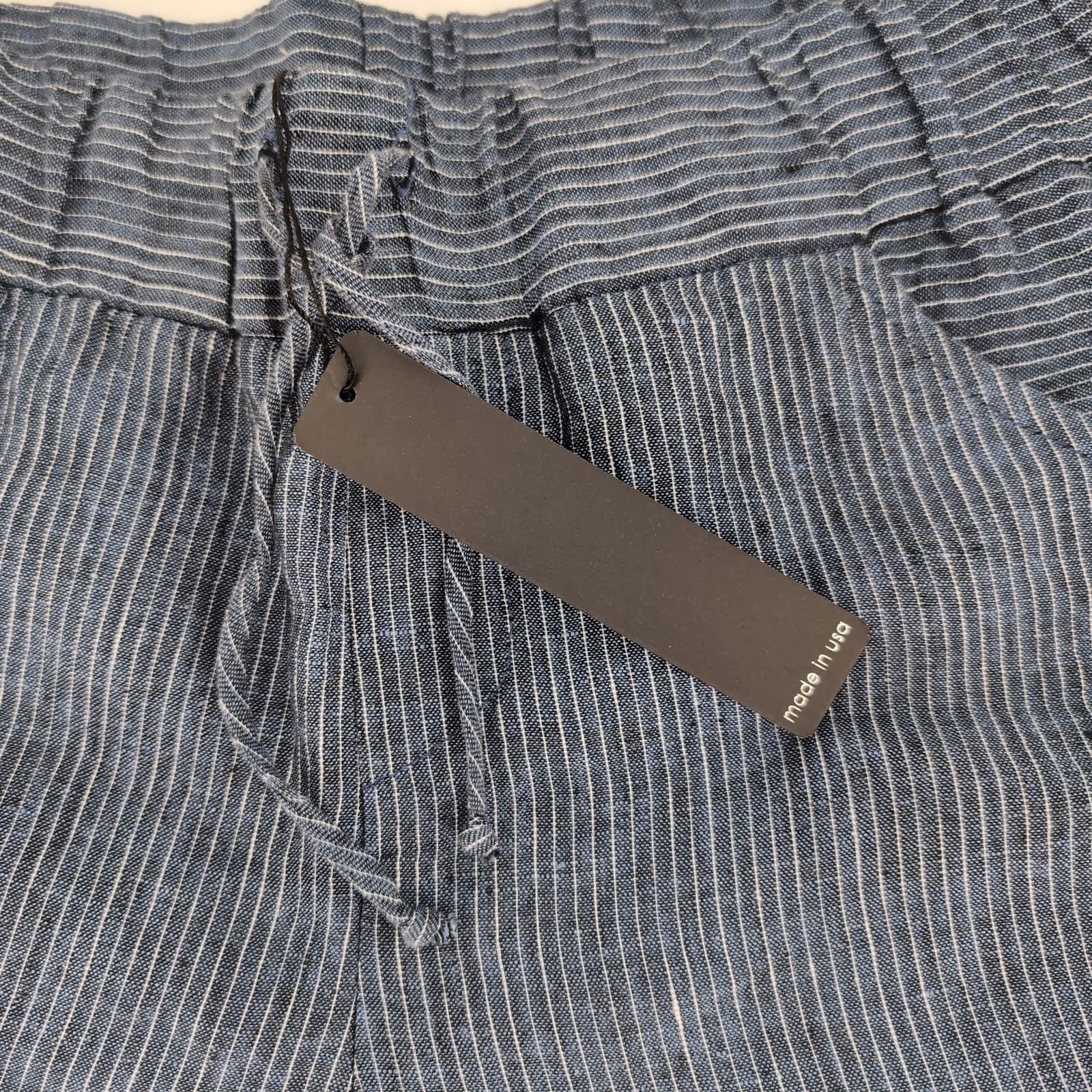 Krisa NWT Revolve Krisa Blue Chambray Crewcut Linen Shorts -Size S Size 28" / US 6 / IT 42 - 4 Thumbnail