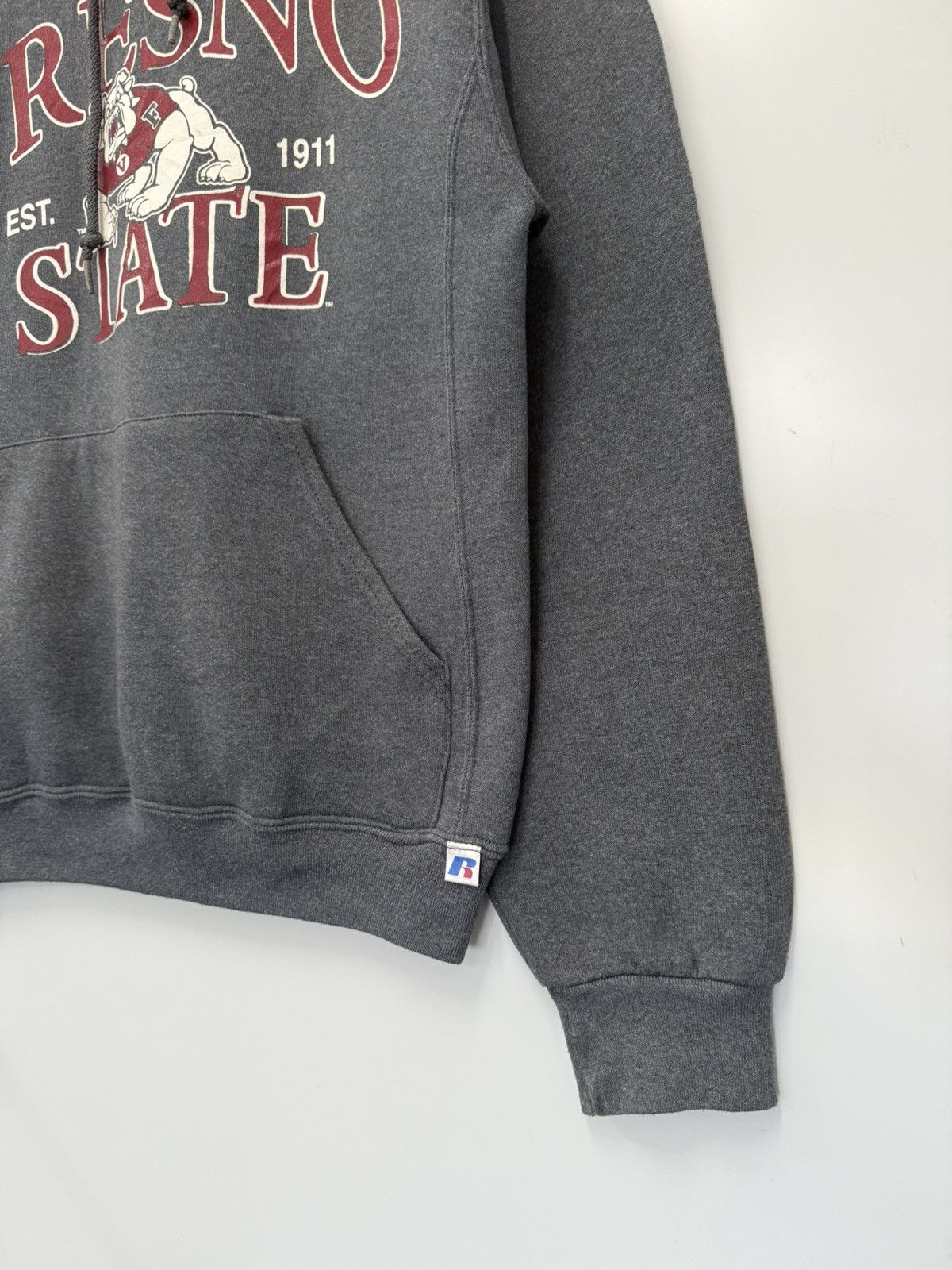 Russell Athletic 🔥 Vtg Russell Athletic Fresno State Bulldogs Campus Hoodie Size US S / EU 44-46 / 1 - 2 Thumbnail