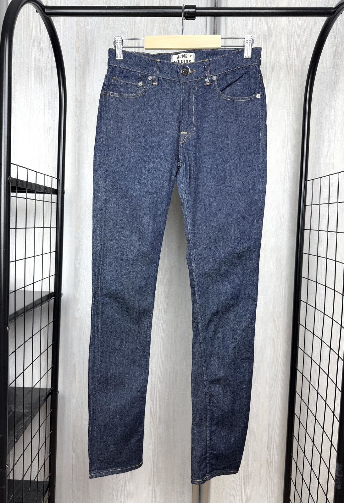 Acne Studios Acne Studios Ace Raw Skinny Fit Denim Jeans Blue Size US 29 - 1 Thumbnail