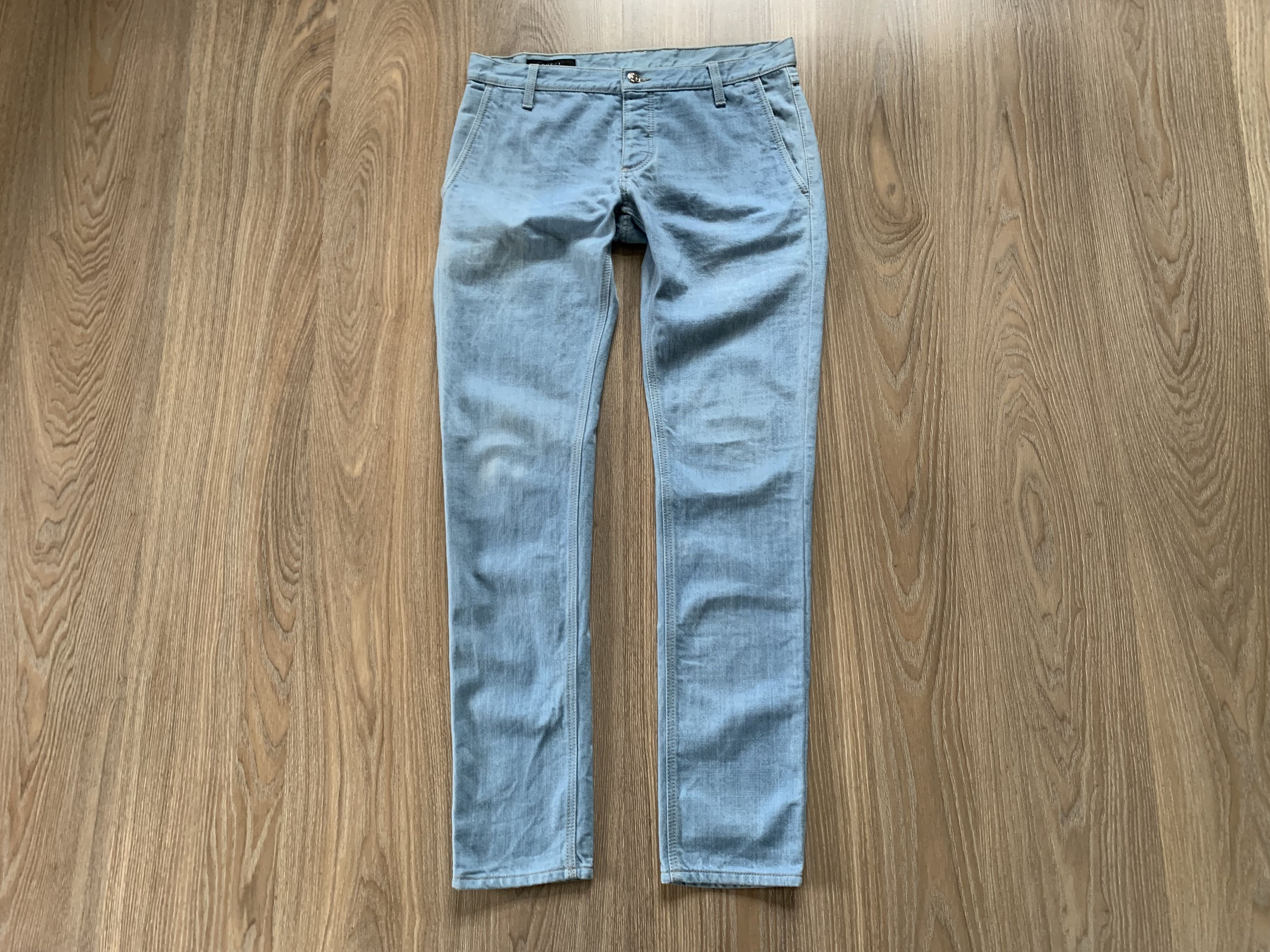 Gucci × Vintage Gucci Light Blue Skinny Jeans Size US 32 / EU 48 - 2 Thumbnail