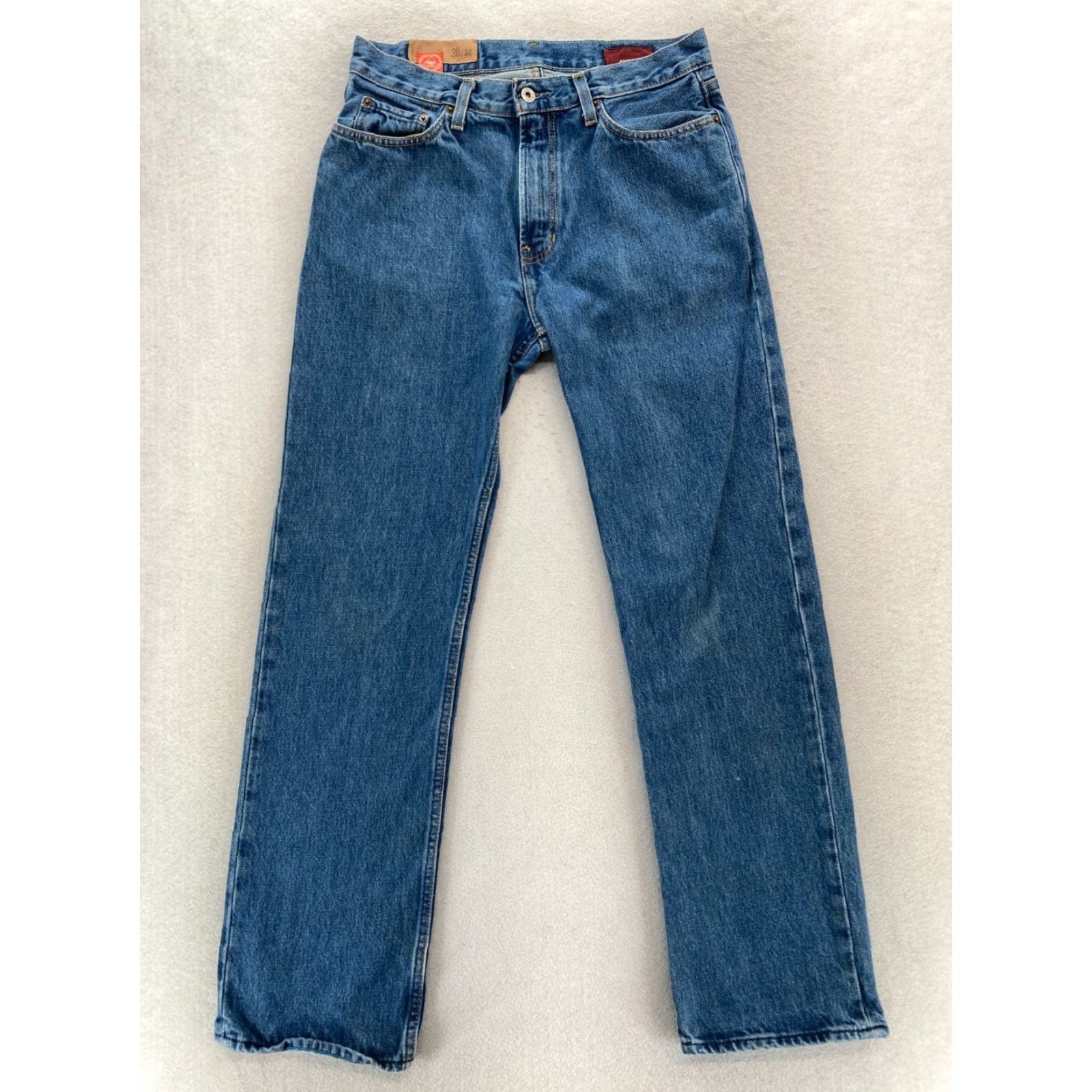 Gap VINTAGE Gap 1969 Jeans Mens 30x32 Straight Leg Dark Stone Wash Blue Denim Y2K Size US 30 / EU 46 - 2 Thumbnail