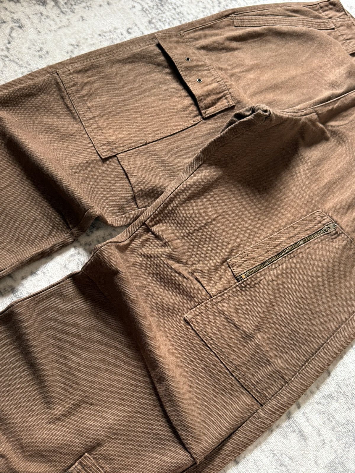 Japanese Brand Amore Puro Japan Deconstructed Heavy Cargo Baggy Pants Size US 29 - 6 Thumbnail