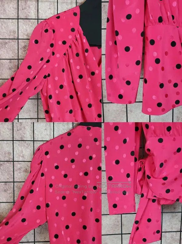 Givenchy Givenchy Pink Polka Dot Long Sleeve Shirt . Size M / US 6-8 / IT 42-44 - 6 Thumbnail