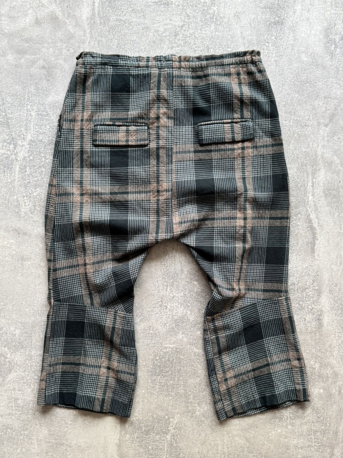 Rundholz RUNDHOLZ Check Dropped Crotch Wool/Cotton Trouser Size US 34 / EU 50 - 2 Thumbnail