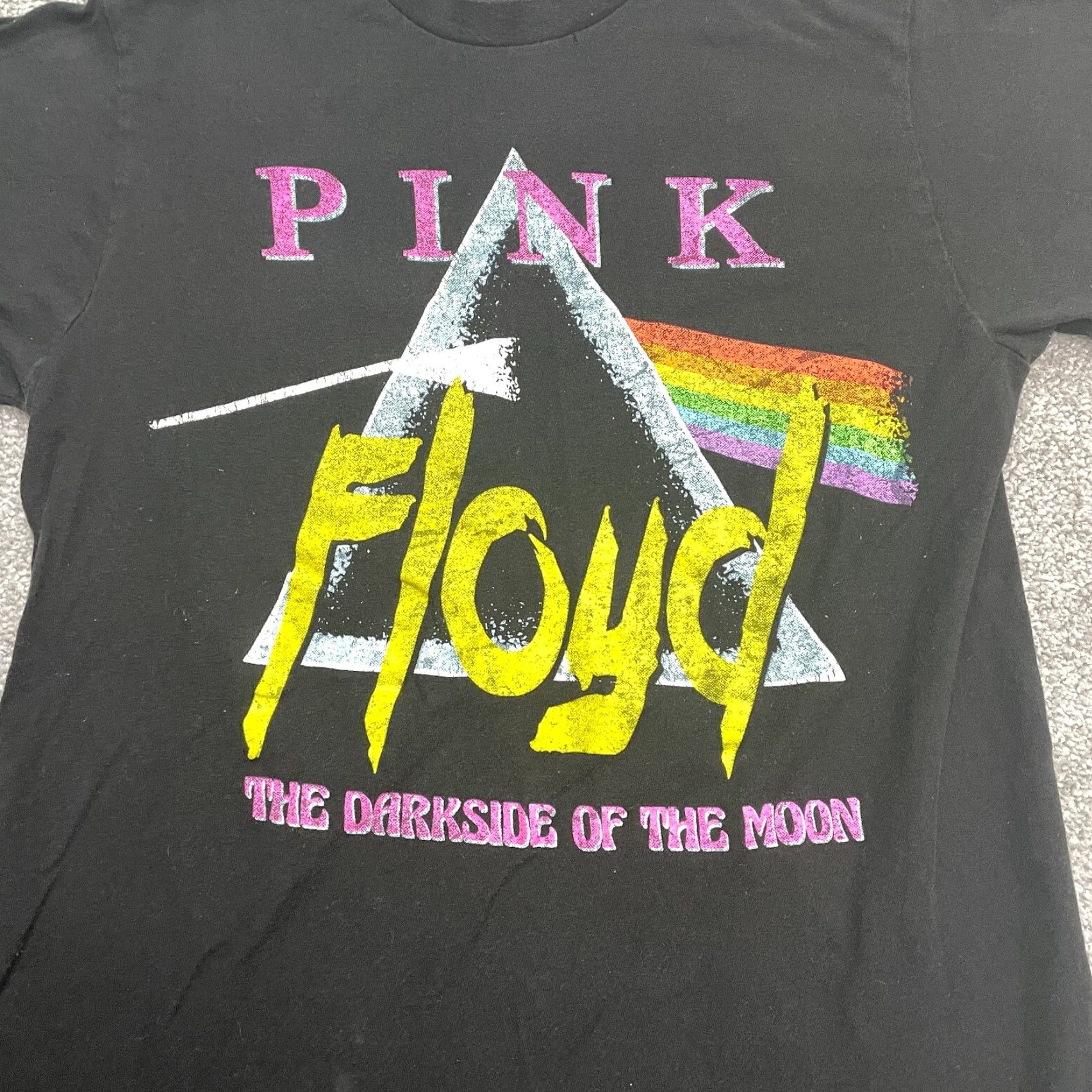 Vintage Pink Floyd Graphic T-Shirt Women Small Black Crew Neck Short Sleeve Band Tee Size S / US 4 / IT 40 - 4 Thumbnail
