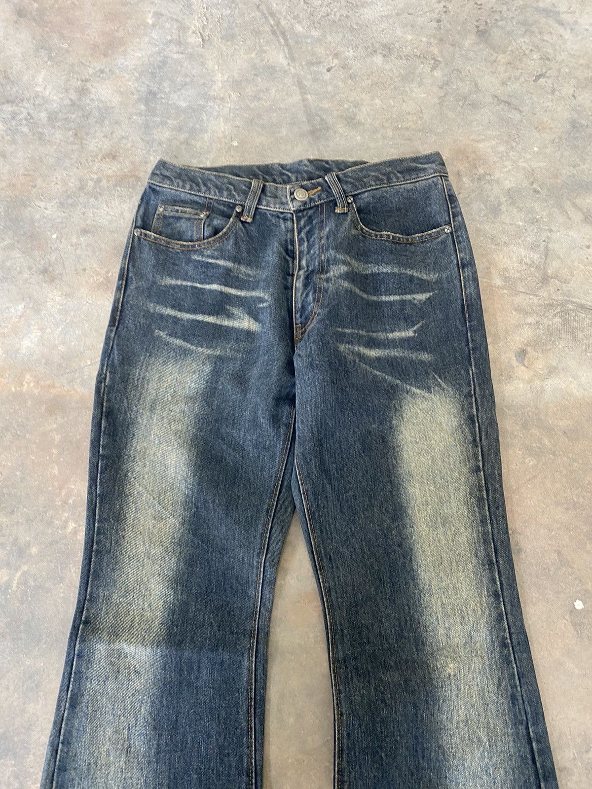 Hysteric Glamour × Japanese Brand × Le Grande Bleu (L.G.B.) Flare☠️ Custom Culture Flare Mudwash punk Grunge Lgb Japan Size US 29 - 4 Thumbnail