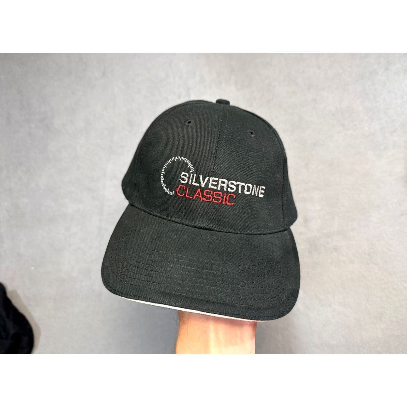 Vintage Silverstone Classic Racing Black baseball cap Men One Size Black Baseball Cap Adjustable Cap Size ONE SIZE - 6 Thumbnail