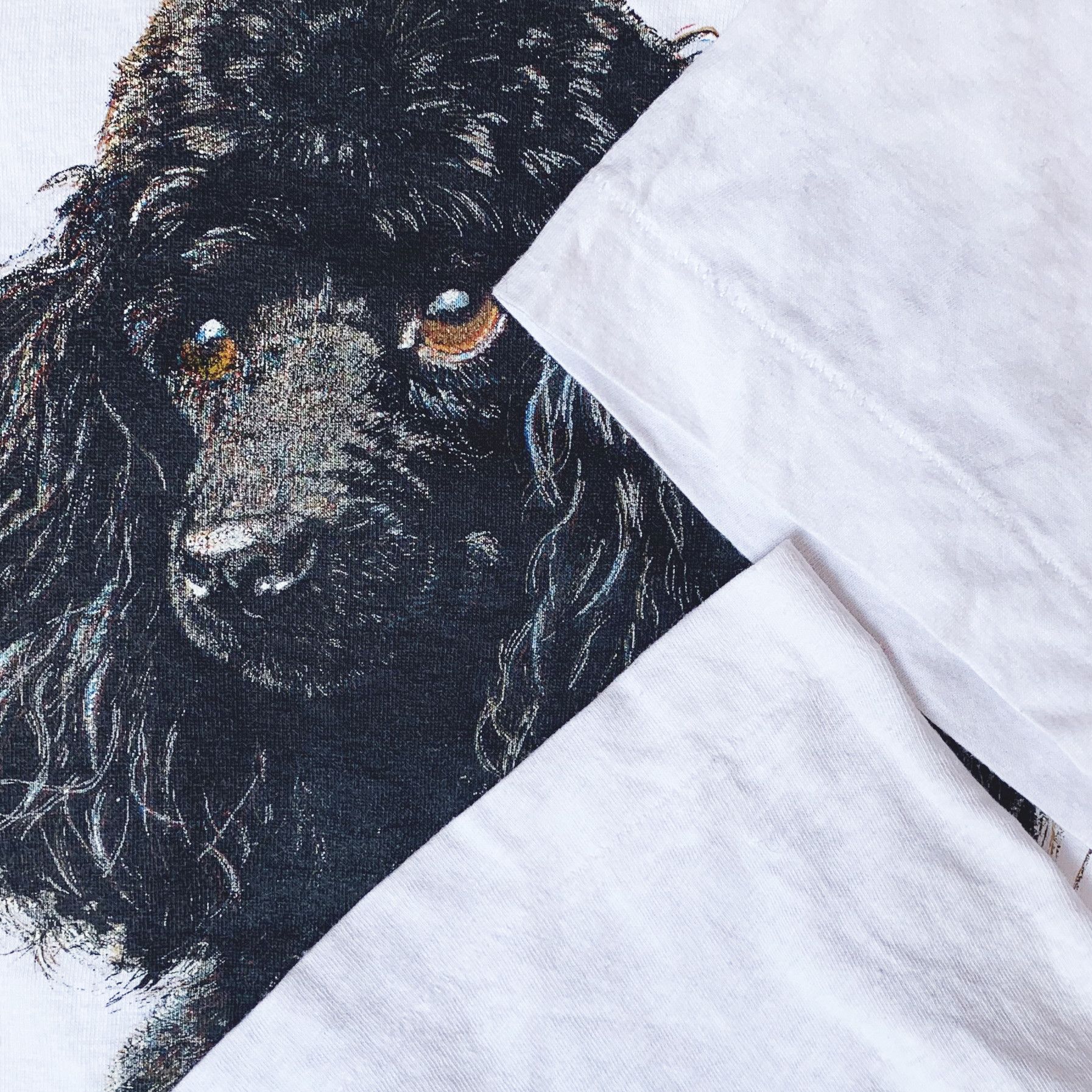 Vintage Vintage 80s 90s Teletrend Poodle Dog Single Stitch T Shirt Size US M / EU 48-50 / 2 - 4 Thumbnail