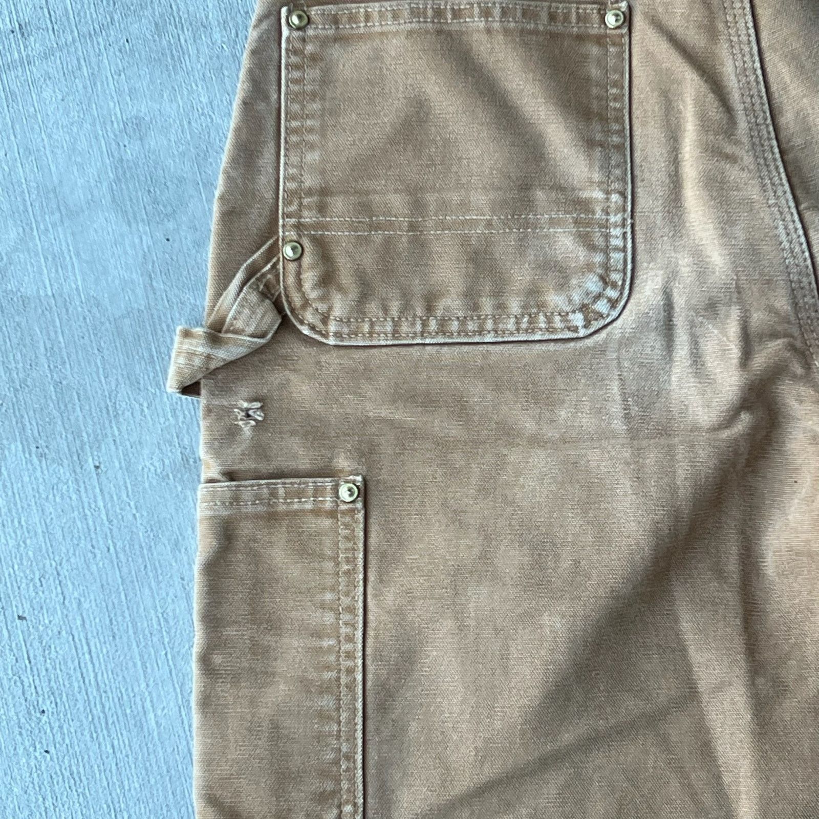 Carhartt × Vintage Carhartt brown double knee work wear carpenter pants Size US 27 - 6 Thumbnail