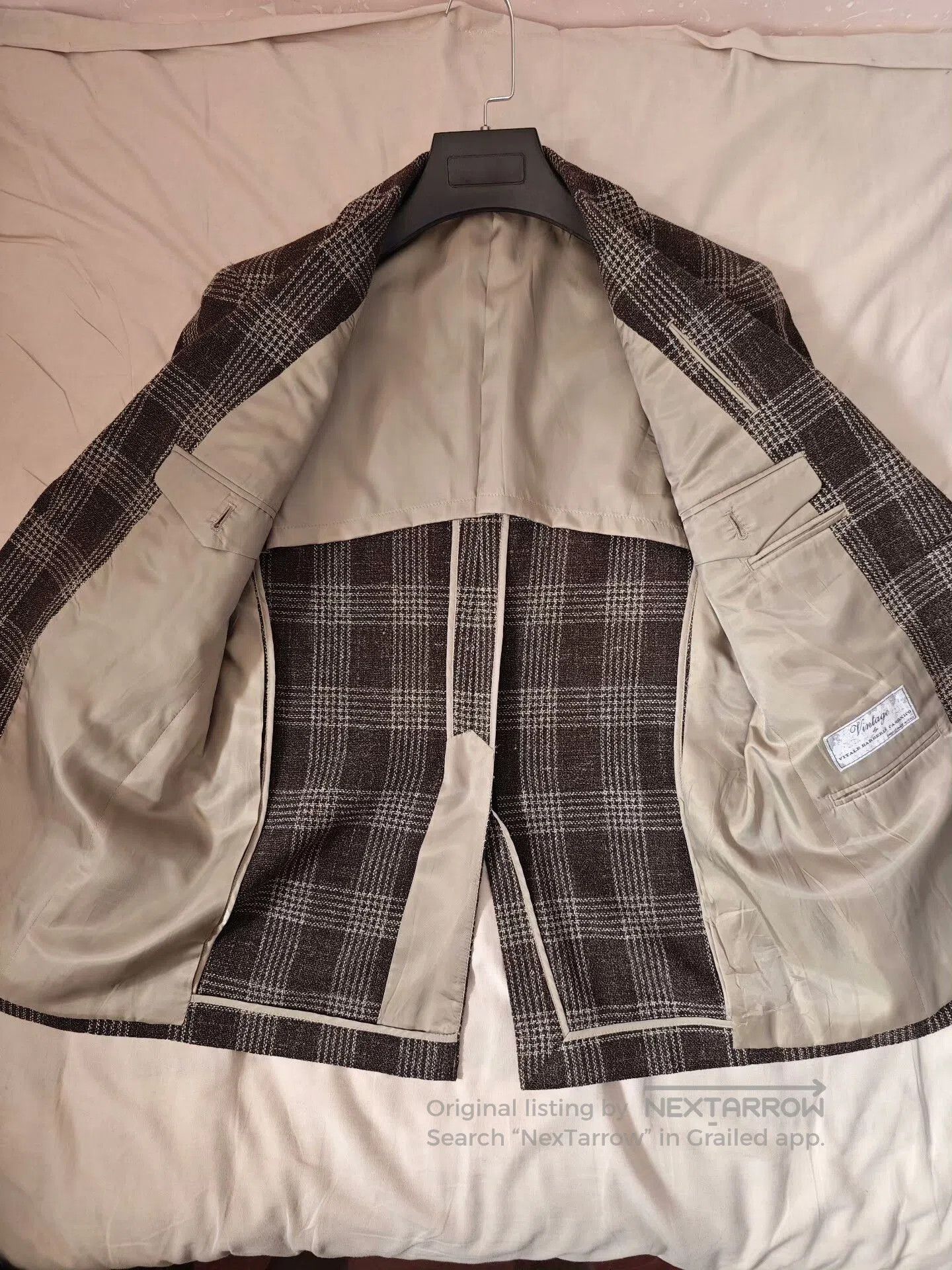 Japanese Brand Italian Vintage Plaid Custom Suit. Size US S / EU 44-46 / 1 - 6 Thumbnail