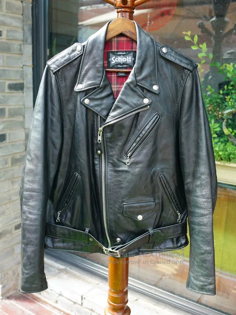 Schott Schott Men's leather jacket Size US M / EU 48-50 / 2 - 1 Thumbnail