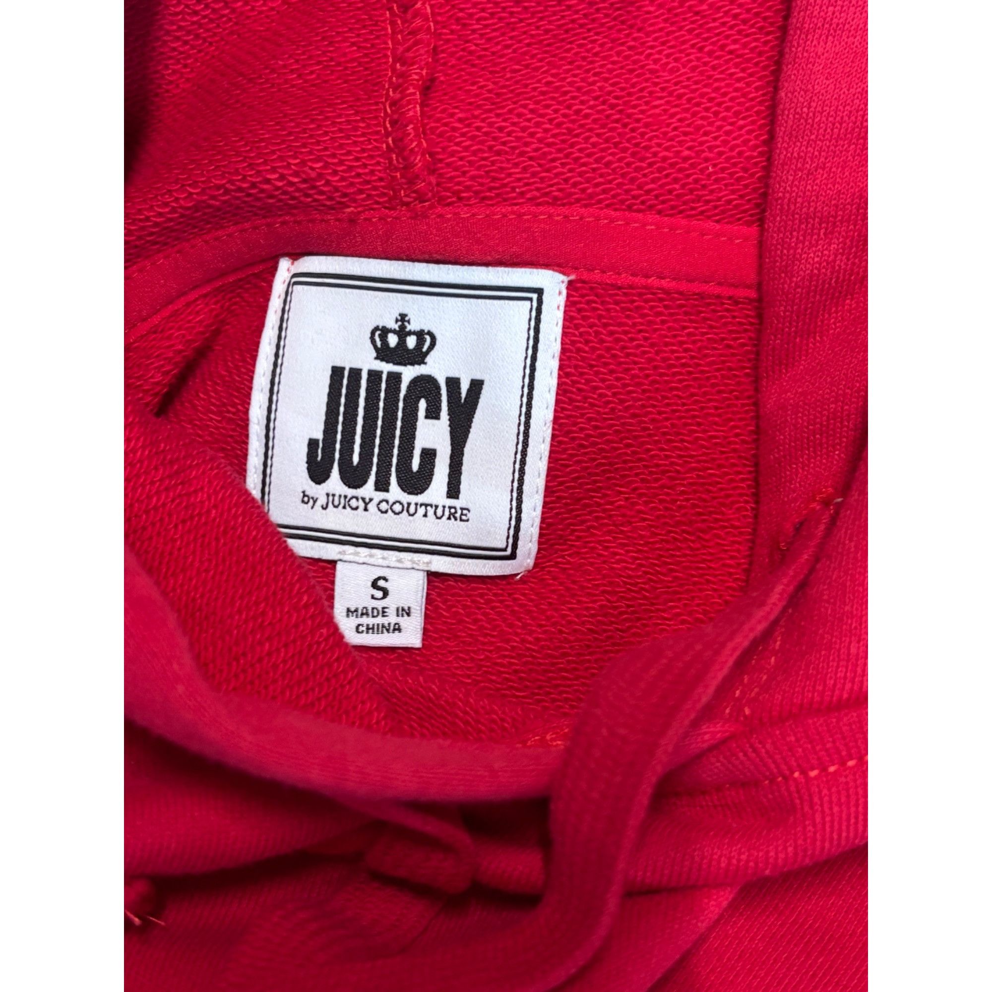Other Juicy by Juicy Couture Women’s Terry Cloth Hoodie, Red, Size Size S / US 4 / IT 40 - 5 Thumbnail