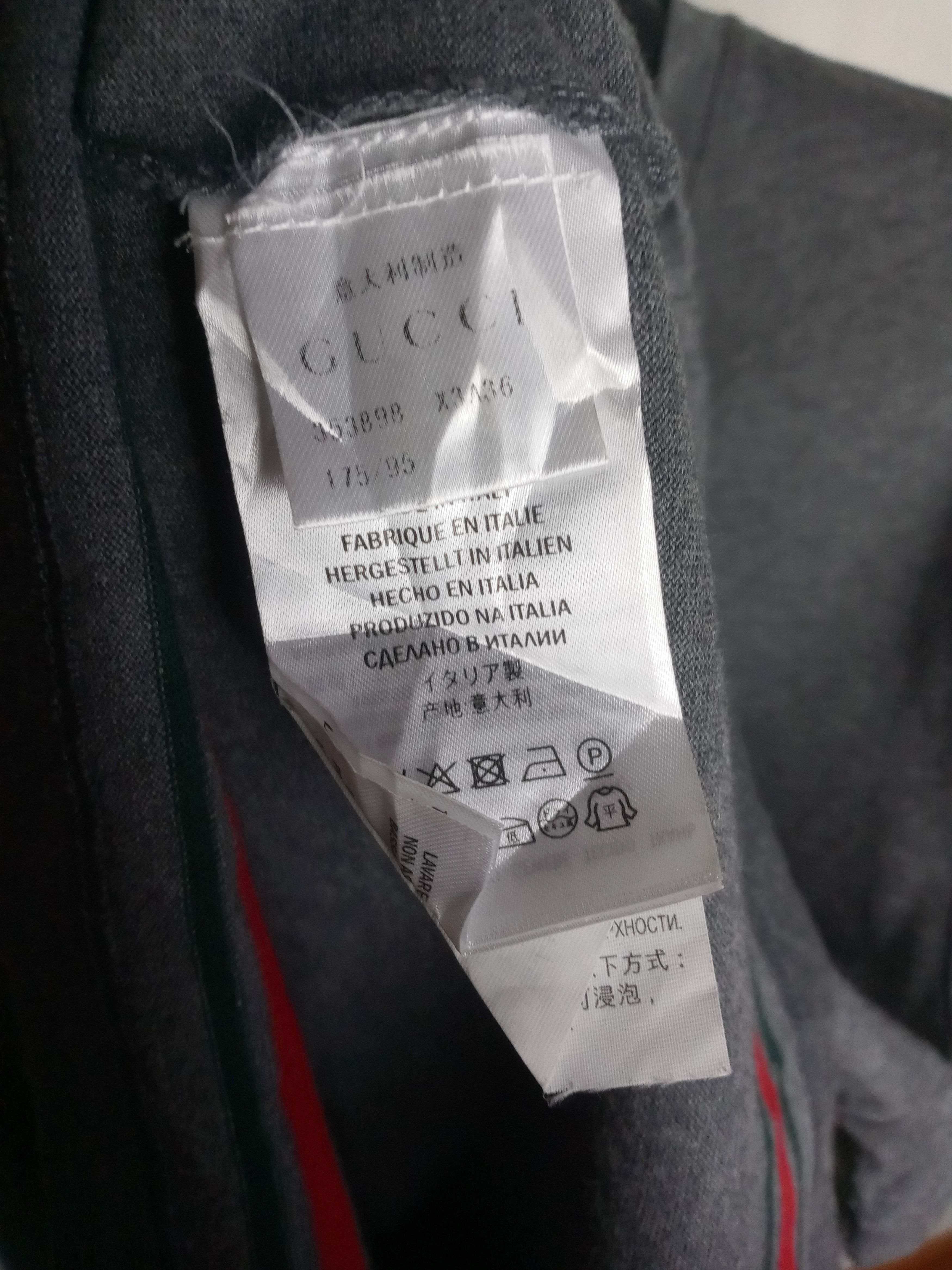 Gucci Gucci Grey Striped T shirt Size US M / EU 48-50 / 2 - 5 Thumbnail