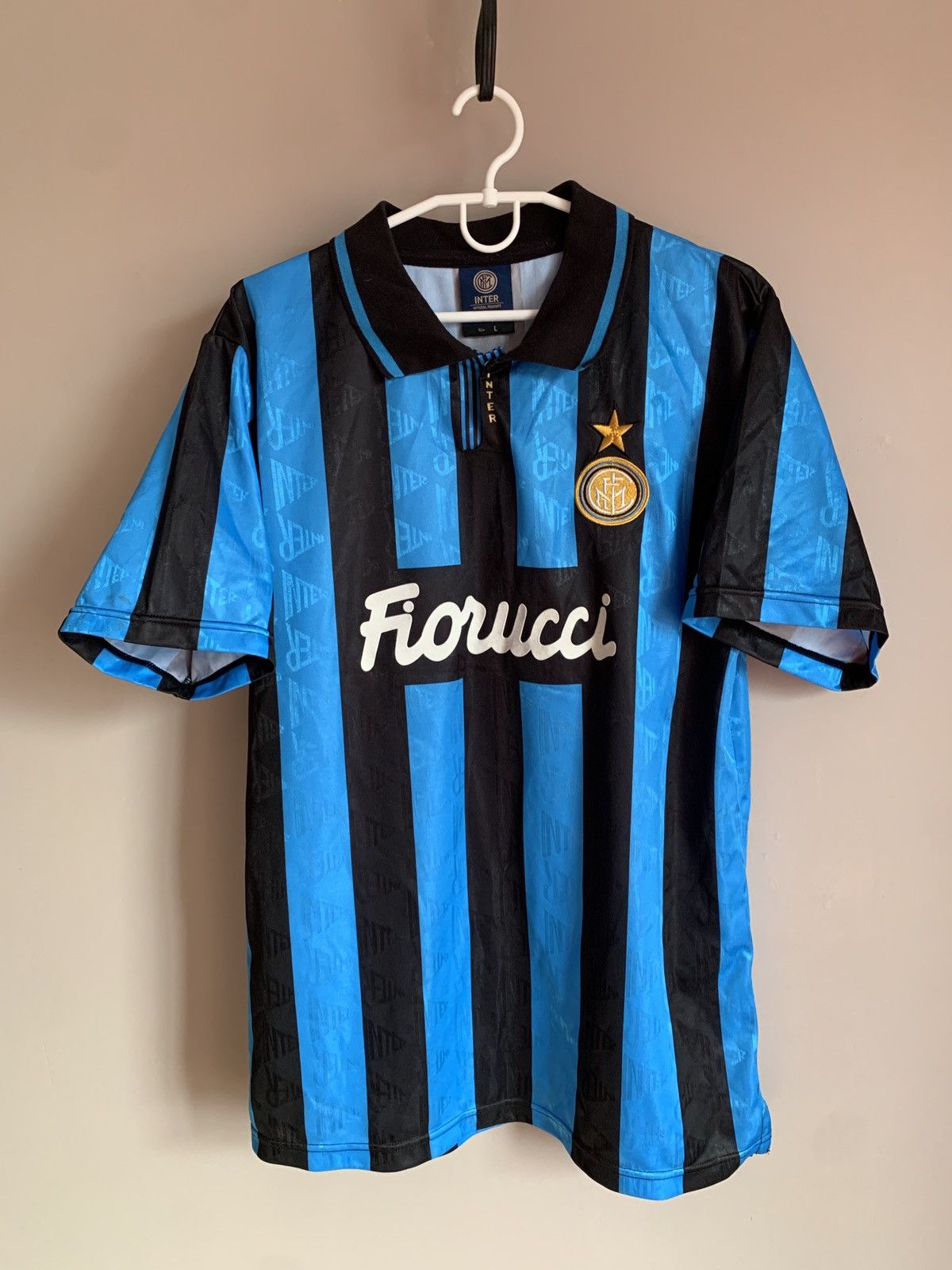 Vintage Internazionale Inter 1992 Football Shirt Retro Score Draw L Size US L / EU 52-54 / 3 - 1 Thumbnail