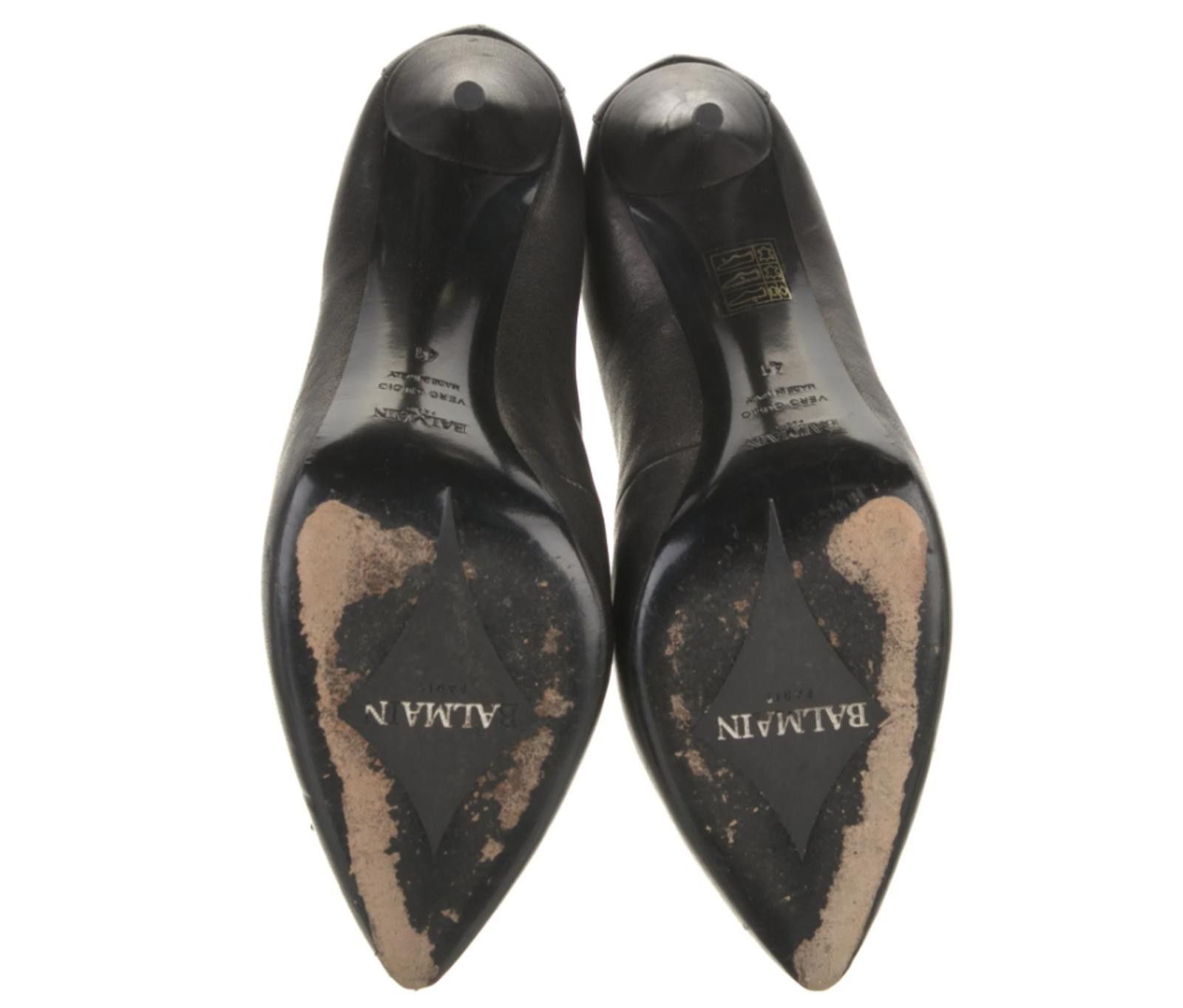 Balmain Balmain Leather Pumps Lace Ups w/zipper US9.5 EU41 Size US 9.5 / IT 39.5 - 5 Thumbnail