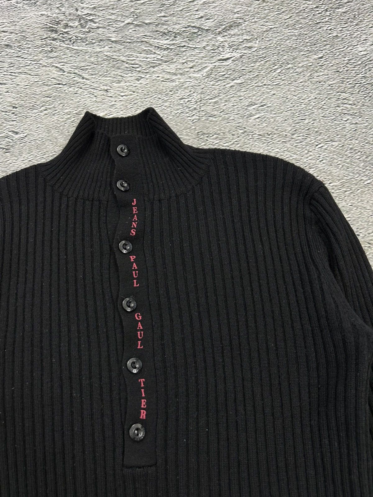 Jean Paul Gaultier Jean Paul Gaultier Jeans Sweater halfzip turtleneck black Size M / US 6-8 / IT 42-44 - 2 Thumbnail