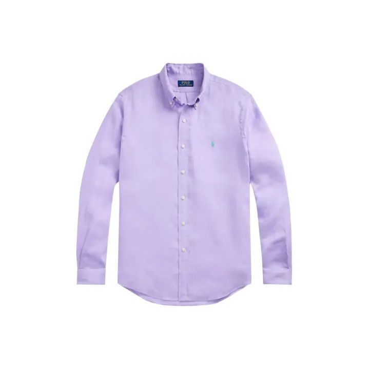 Polo Ralph Lauren Polo Ralph Lauren Men's Purple Long-Sleeve Shirt Size US M / EU 48-50 / 2 - 1 Thumbnail