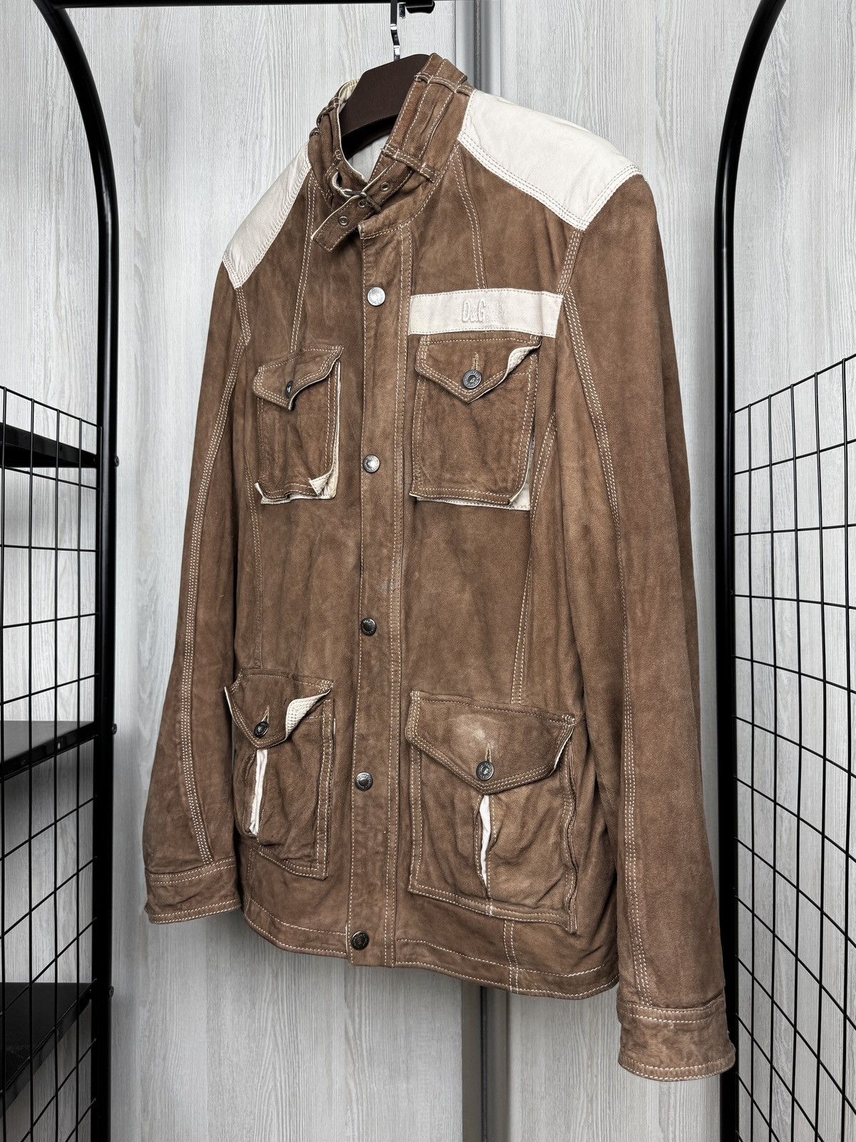 Dolce & Gabbana Dolce & Gabbana Leader SS05 lambskin suede leather jacket Size US L / EU 52-54 / 3 - 5 Thumbnail