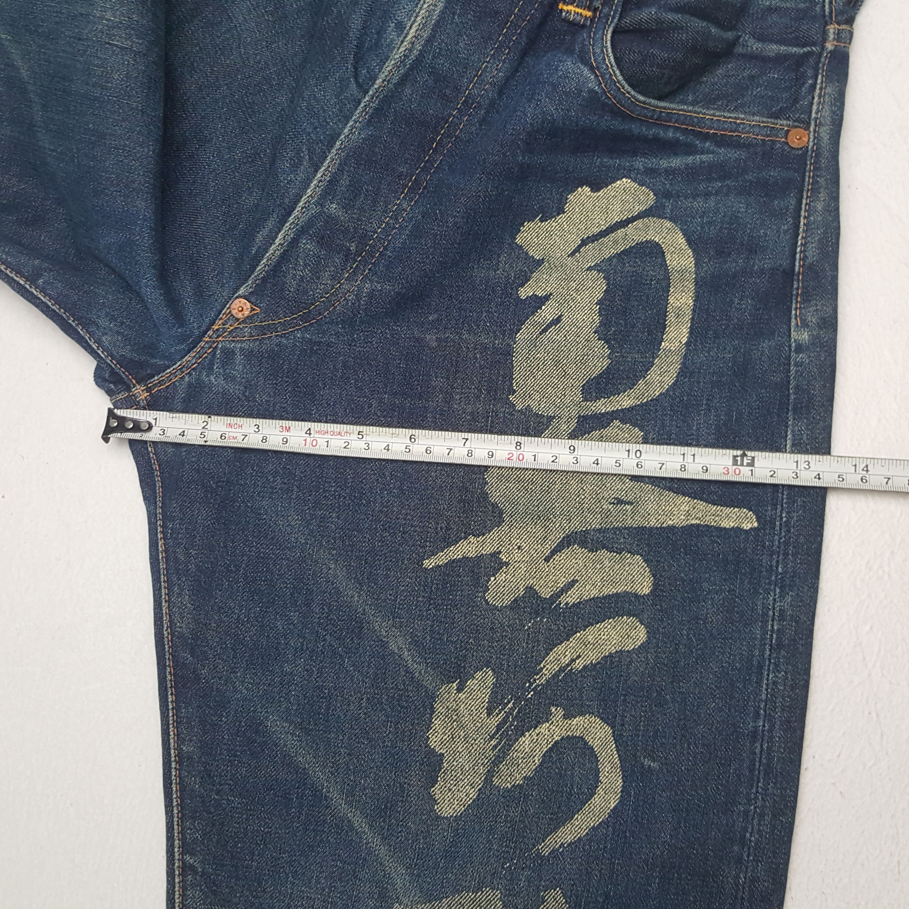 Evisu × Japanese Brand × Vintage Vintage Evisu Selvedge Japanese Daicock Custom Denim Jeans Size US 30 / EU 46 - 11 Thumbnail