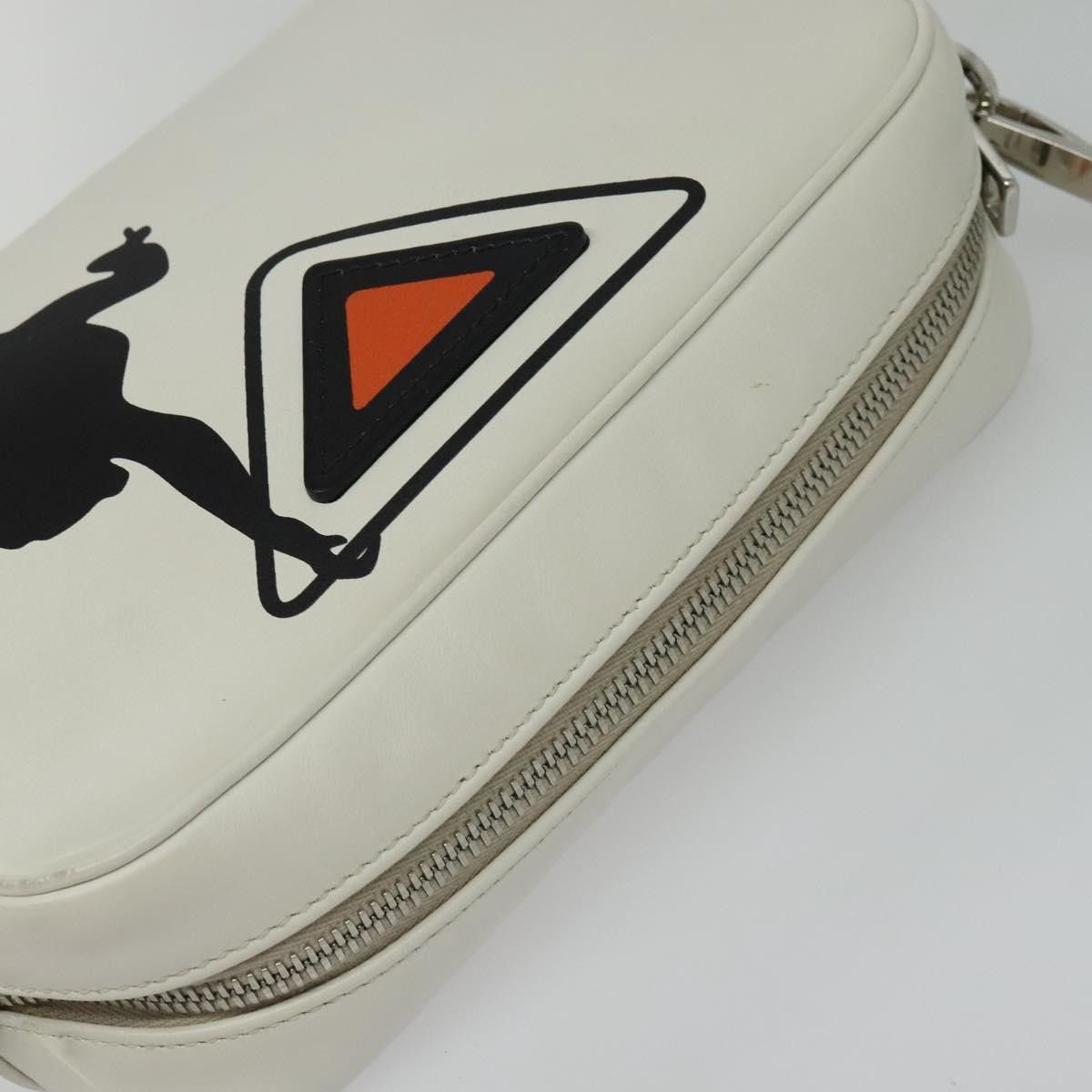 Prada PRADA Shoulder Bag Leather White Silver Size ONE SIZE - 6 Thumbnail