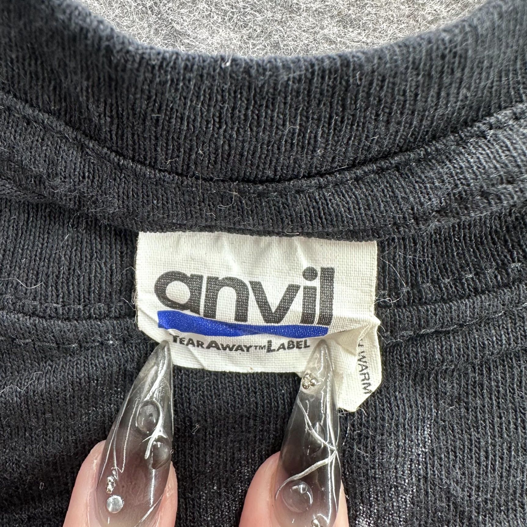 Anvil Anvil Shirt Small Black Graphic Short Sleeve Cotton Crewneck T Shirt Tee Mens Size US S / EU 44-46 / 1 - 4 Thumbnail