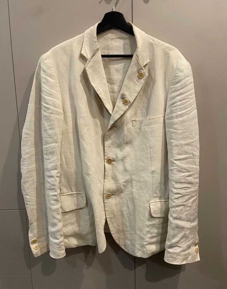 Yohji Yamamoto Yohji Yamamoto 07 SS show white jacket 2502-Nextarrow Size US M / EU 48-50 / 2 - 1 Thumbnail