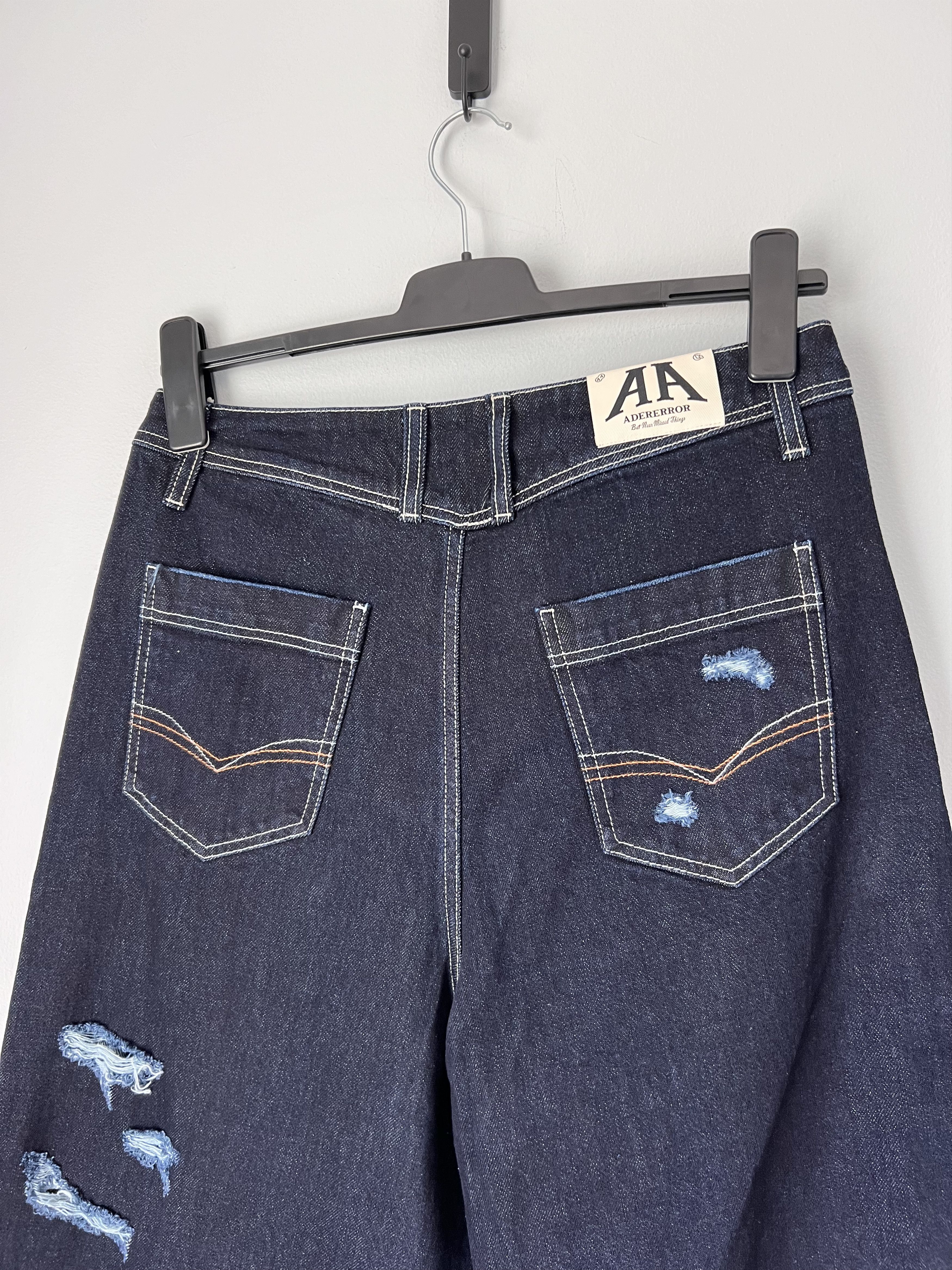 Ader Error Ader Error Wide Leg Elve Jeans in Navy Size US 34 / EU 50 - 5 Thumbnail