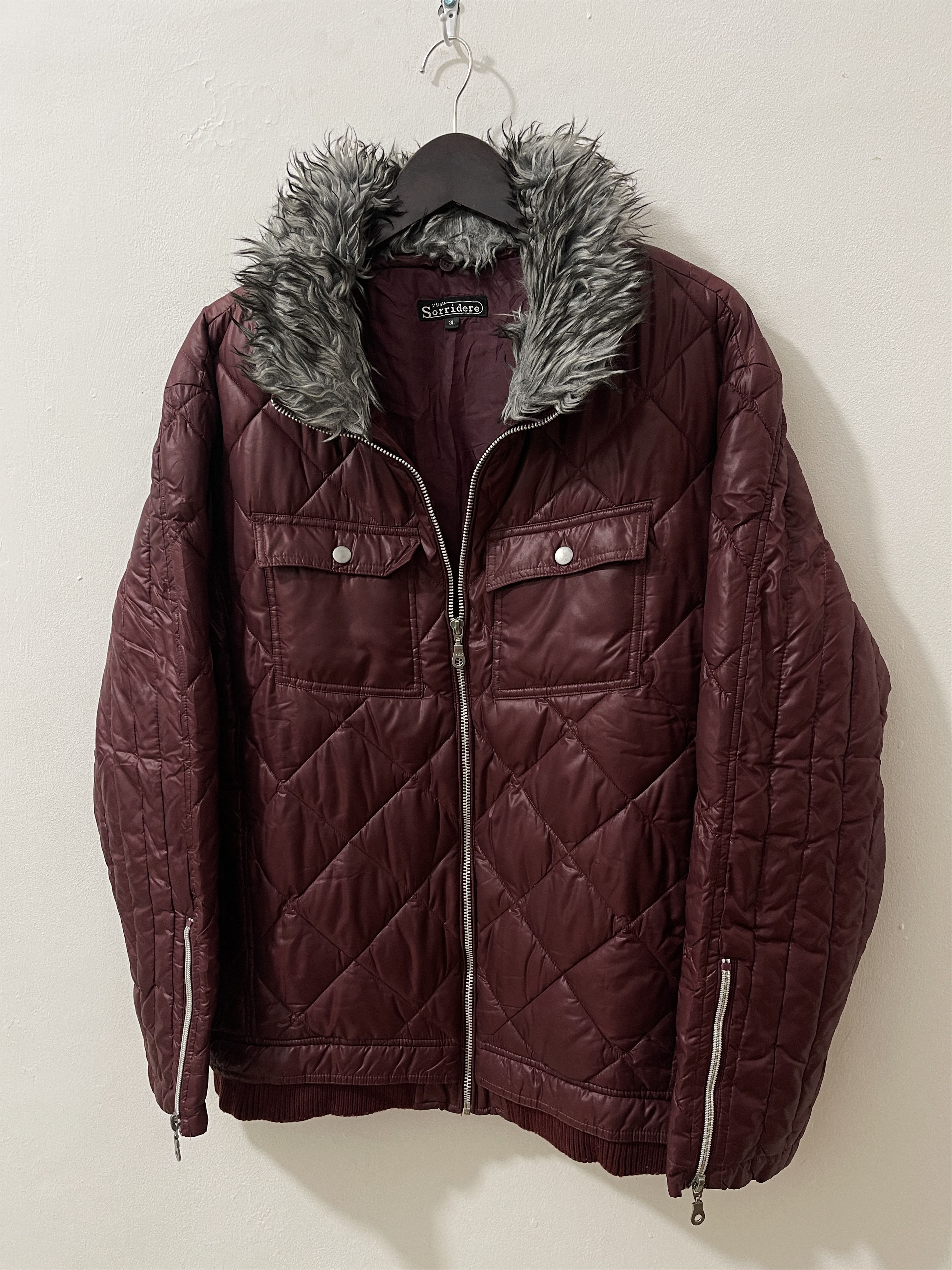 Japanese Brand 2000s Sorride Japan Fur Puffer Archive Vkei Style Jacket Size US XL / EU 56 / 4 - 2 Thumbnail