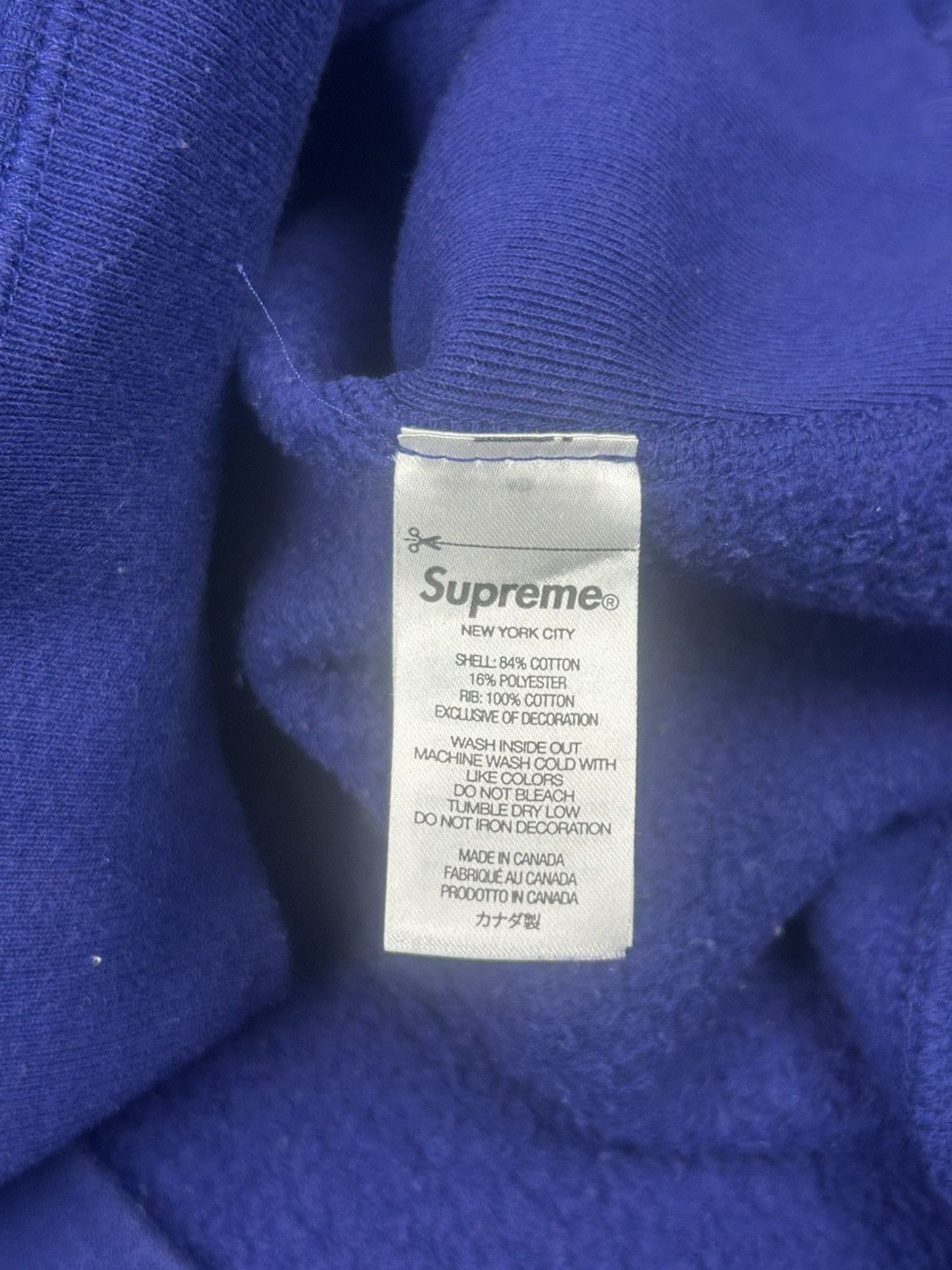Supreme Supreme Collegiate Blue Hoodie 2024 - Size L Size US L / EU 52-54 / 3 - 10 Thumbnail