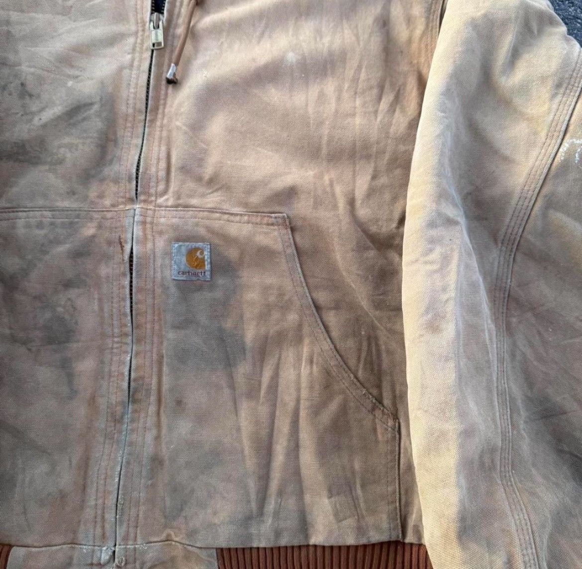 Carhartt × Vintage Tan faded carhartt jacket Size US XL / EU 56 / 4 - 5 Thumbnail