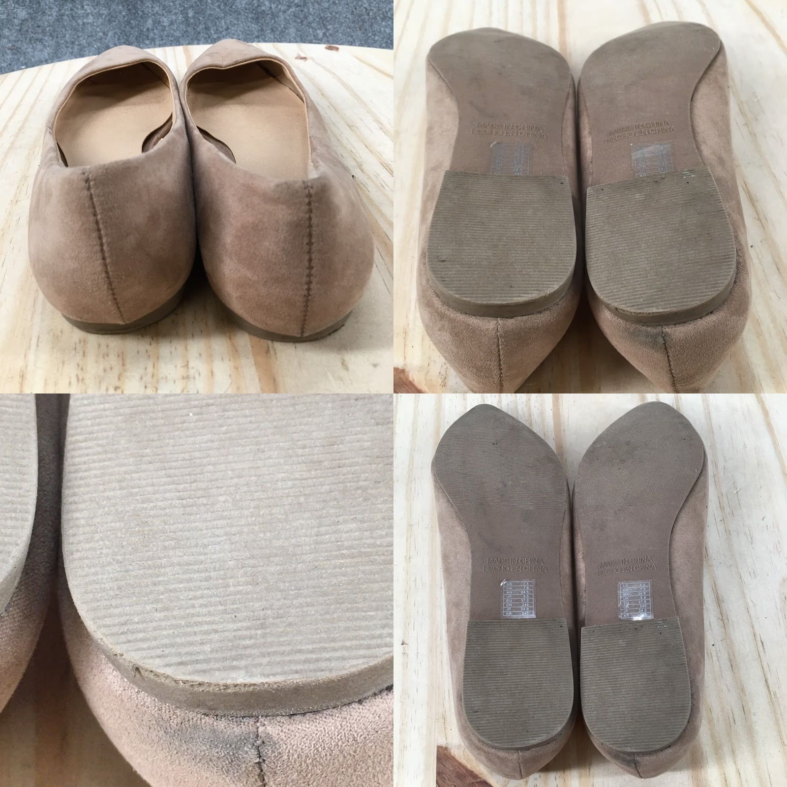 Forever 21 FOREVER 21 Ballet Flat Womens 7.5 Beige Pointed Toe Slip On Casual Comfort Suede Size US 8 / IT 38 - 8 Thumbnail