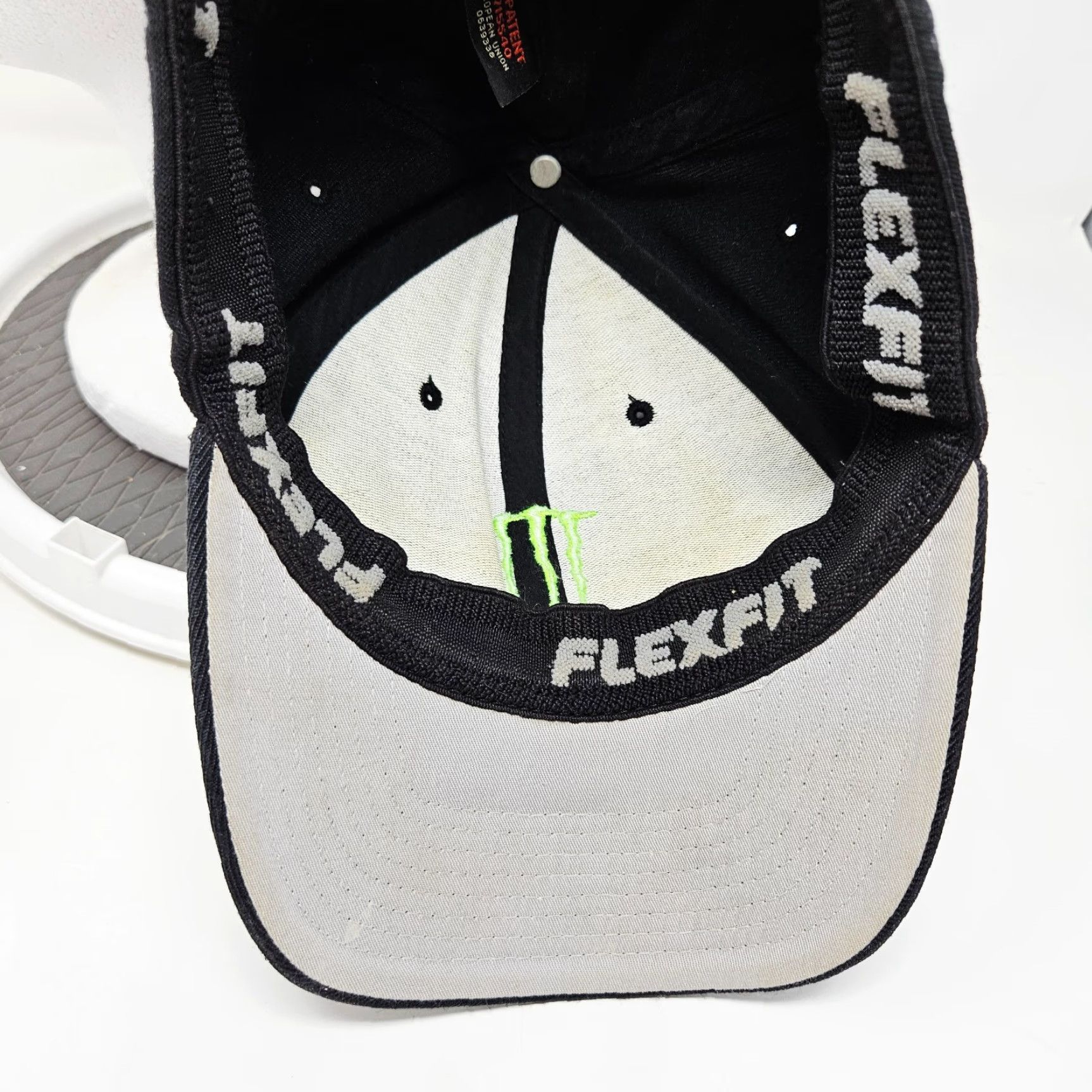 Vintage Monster Energy Hat Fitted Y2K Grunge Skater Look Size L/XL Black Cotton Canvas Baseball Cap Men Adjustable Sports Motorcycle Size ONE SIZE - 6 Thumbnail