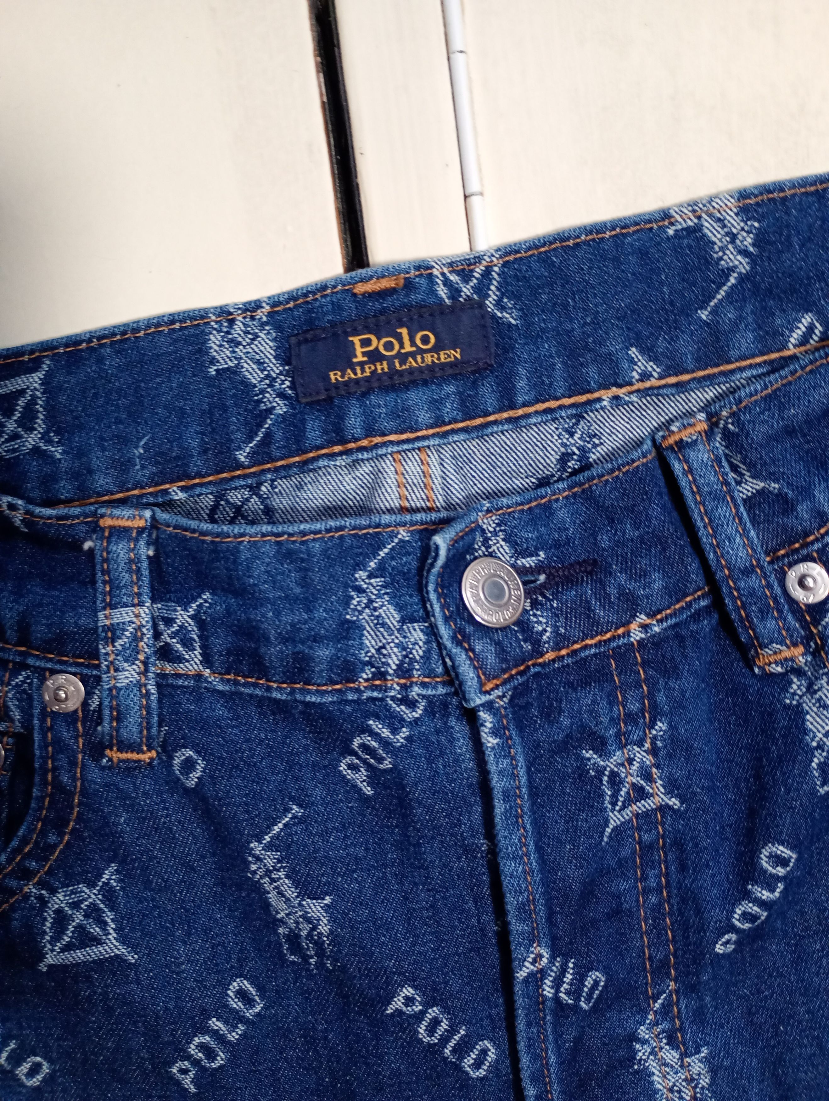 Polo Ralph Lauren Polo Ralph Lauren Monogram Jeans Size 28 Size US 28 / EU 44 - 8 Thumbnail