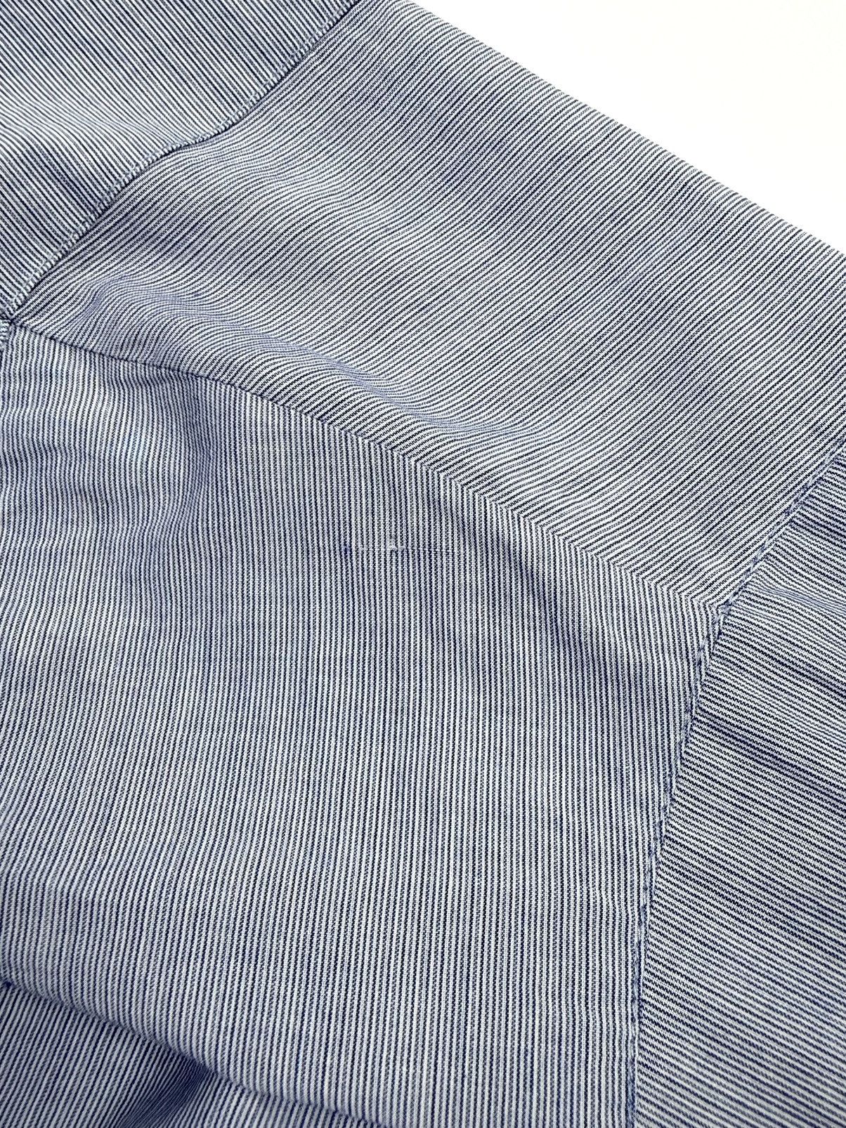A.P.C. A.P.C. Light Blue Striped Cotton Button Up Shirt Blouse Size M / US 6-8 / IT 42-44 - 17 Thumbnail