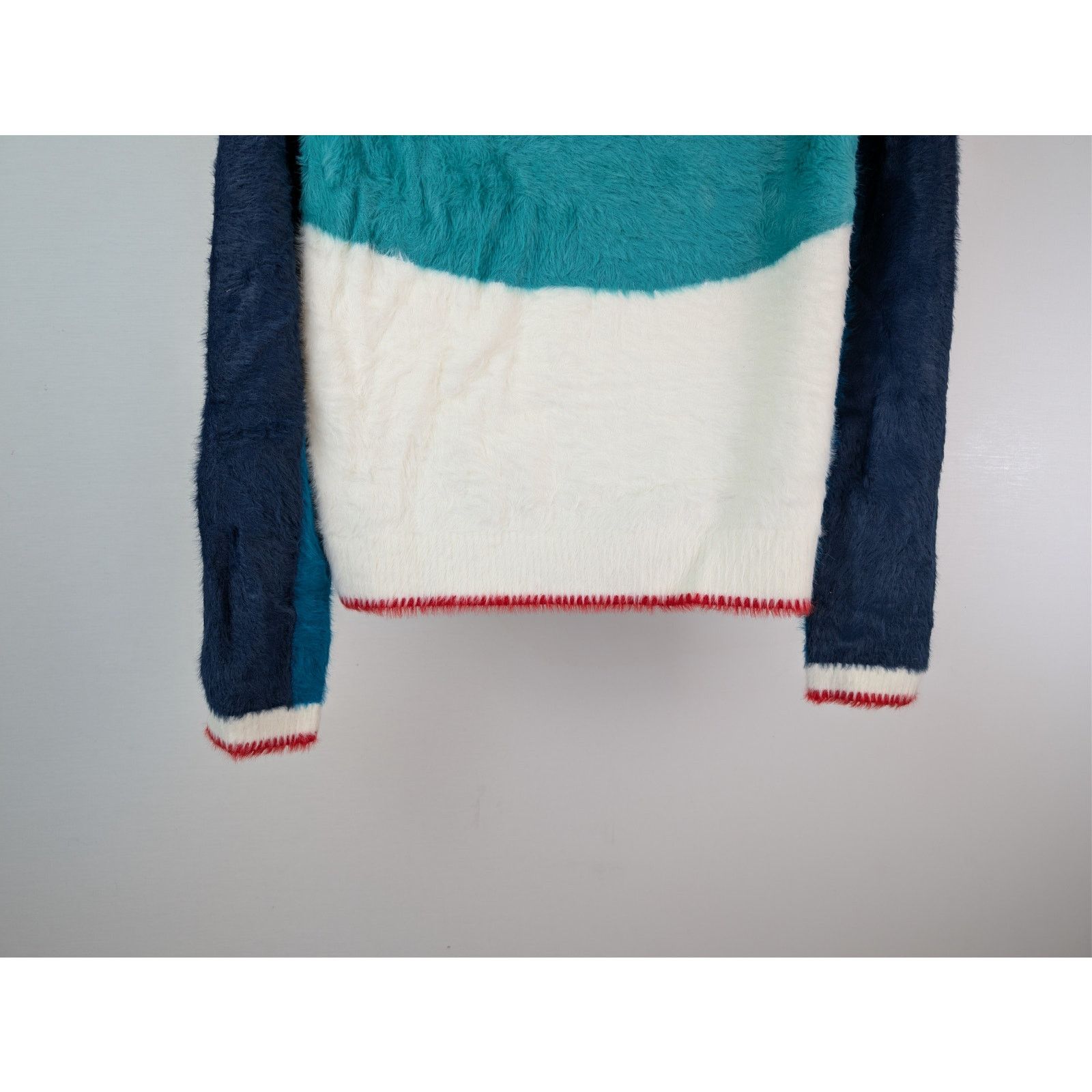 Casablanca o1rshd1 Nylon Sport Fluffy Polo Long Sleeve Shirt in Blue Size US M / EU 48-50 / 2 - 4 Thumbnail