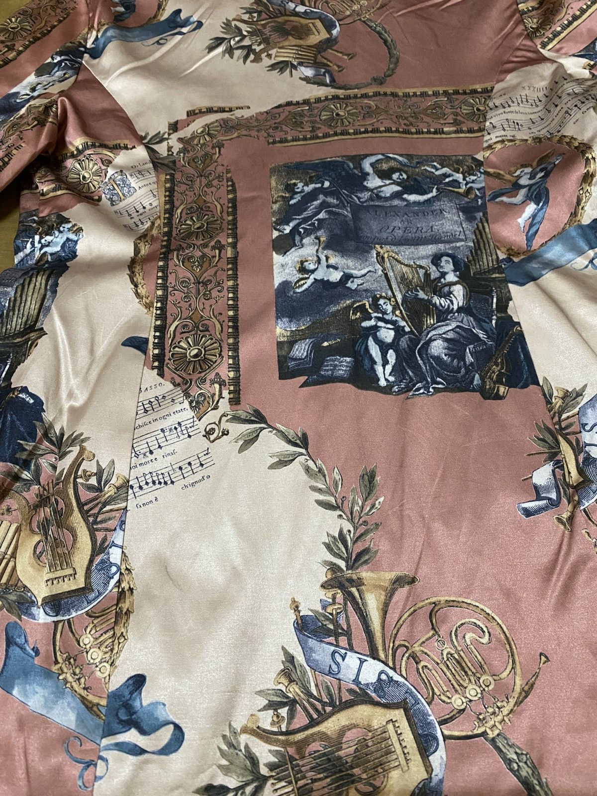 Vintage Vintage 90s Crinoline Fullprint With Decorative Cherubs Size M / US 6-8 / IT 42-44 - 5 Thumbnail